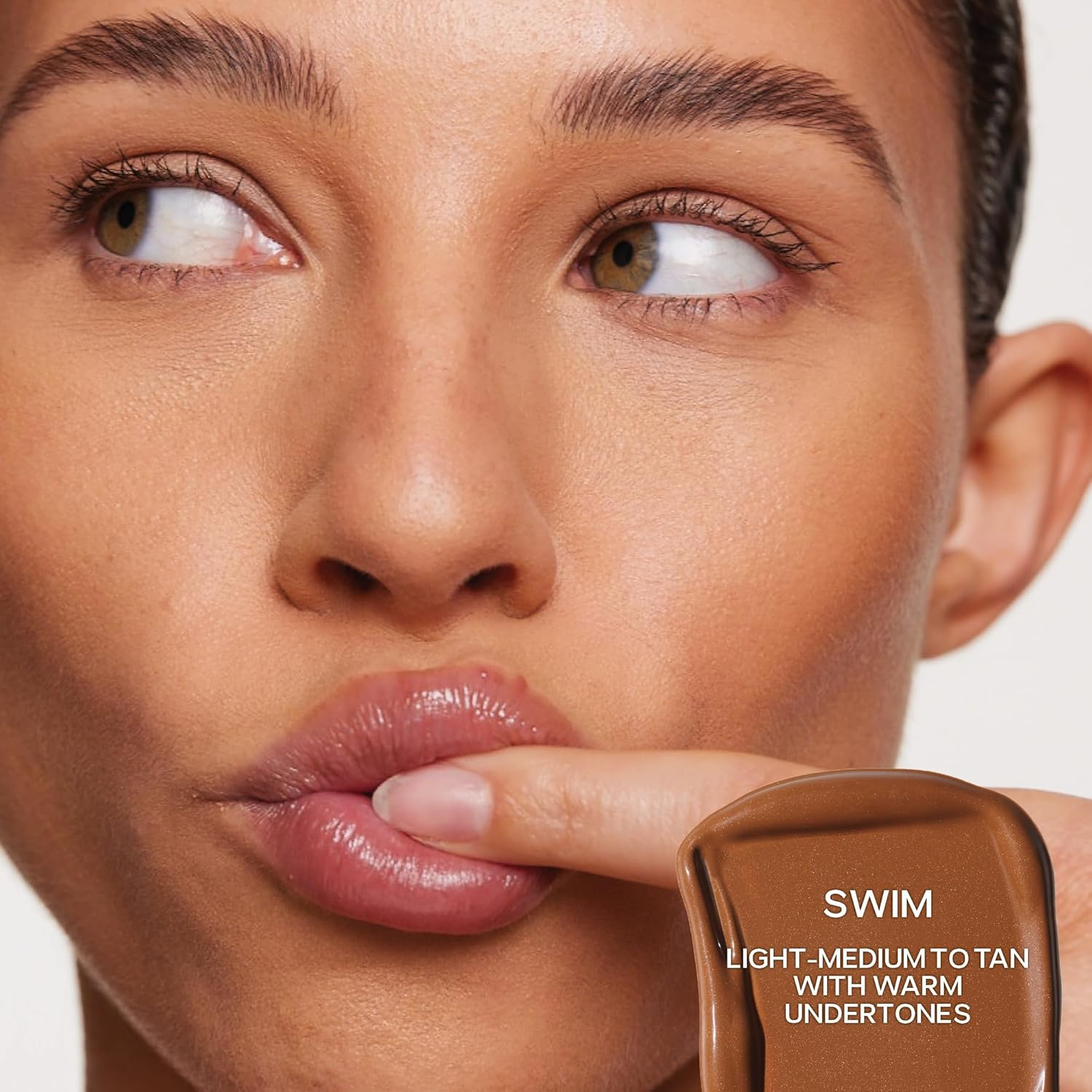 Saie Dew Bronze - Hydrating Liquid Bronzer Stick for a Sun Kissed Glow - Liquid Contour Stick Infused with Nourishing Skin Care Ingredients - Sculpted Face Makeup Essential - Swim (0.4 Oz) - 06 - Candle image number 2