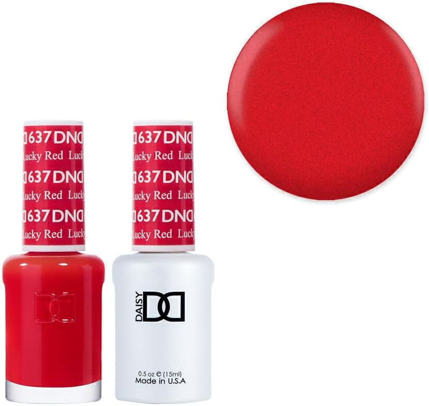 DND 637 Lucky Red - Daisy Collection Gel & Lacquer Duo 15Ml
