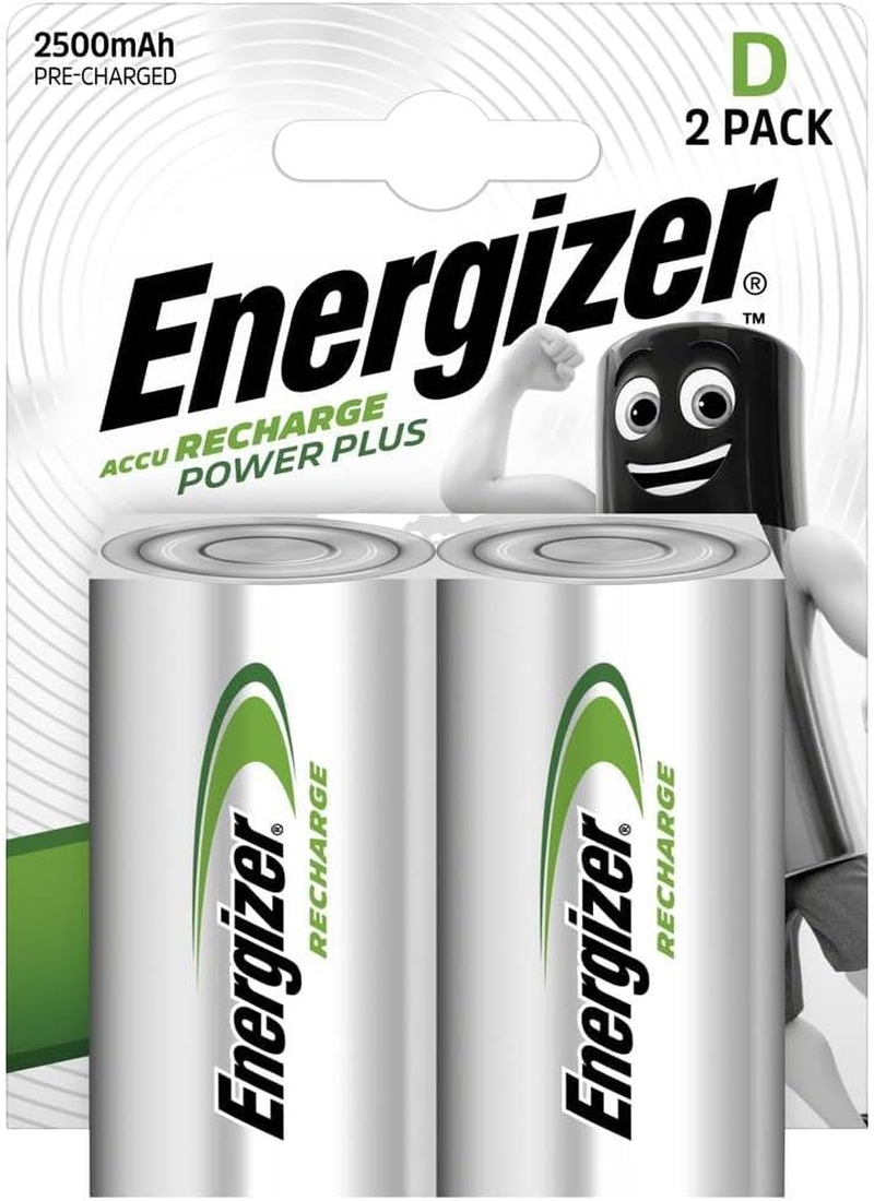 Energizer Rechargeable Batteries D, Recharge Power Plus, Pack of 2 image number 2