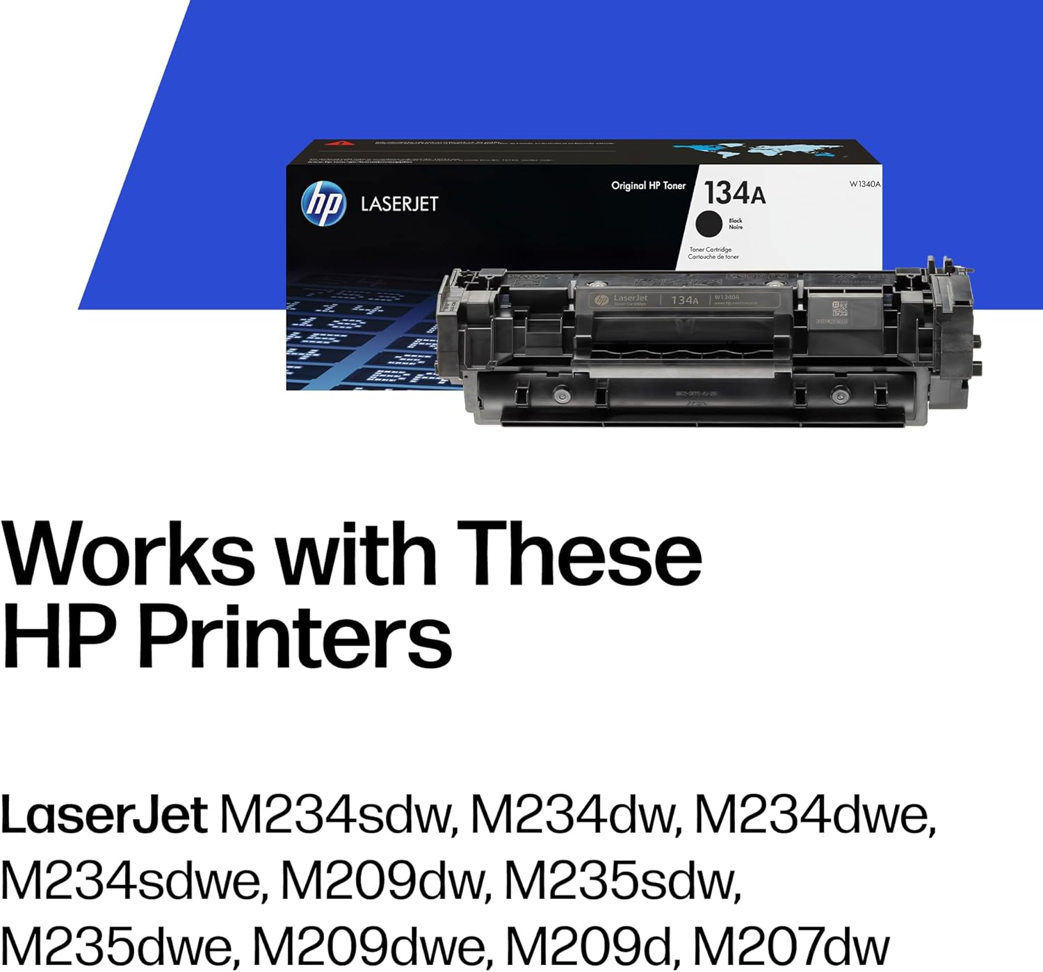 Original HP 134A Black Toner Cartridge | Works with HP Laserjet M209 Series,