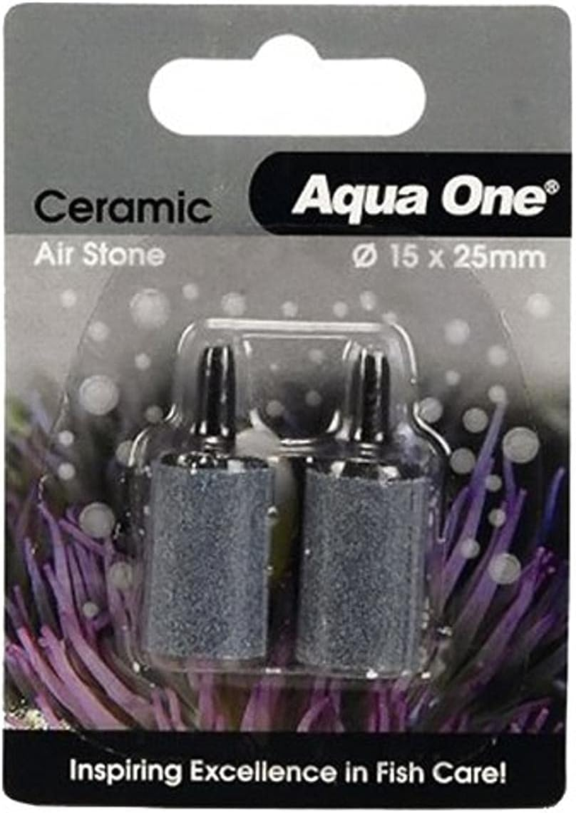Aquarium Airstone Ceramic 25 X 15Mm 2 Pack Fish Tank 10157 Aqua One