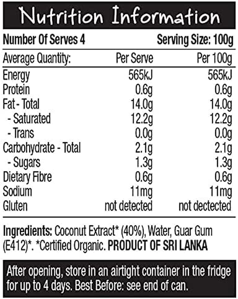 Global Organics Coconut Milk Can G/F 400 G image number 2