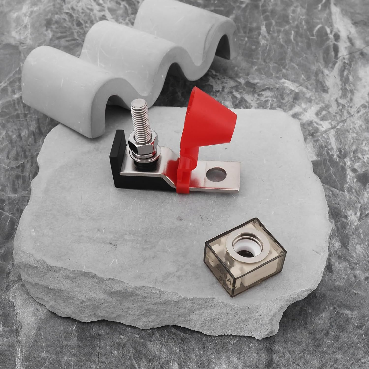 200A 58V Marine Rated Battery Fuse Holder Terminal Fuse Block for New Energy Vehicles Rvs Cruises image number 6