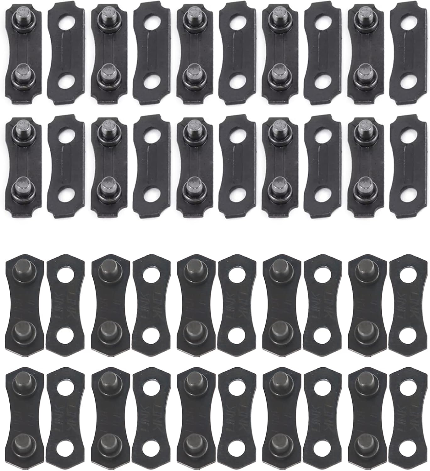 10 Sets Black 3/8'' Chain Link Repair Preset Straps Chainsaw Chain Joining Links 10 X Repair Kit Saw Chain 3/8 LP Link Repair Preset，Chainsaw Parts and Accessories，Accessories image number 3