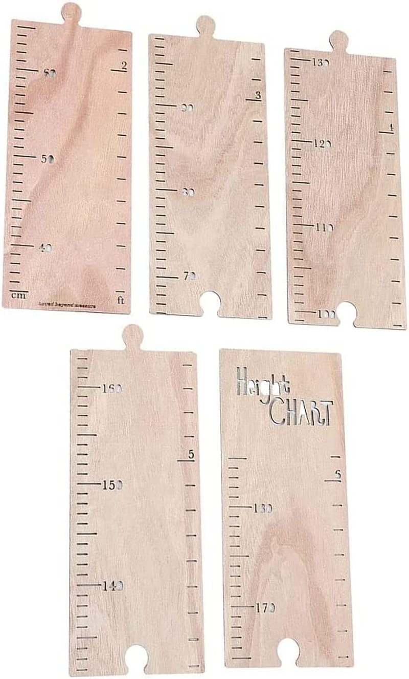 1 Set Measuring Wooden Ruler,Kid Height Growth Chart Height Measurement Wooden Ruler for Wall,Perfect Nursery,Room Decor to Measure(210Cm)