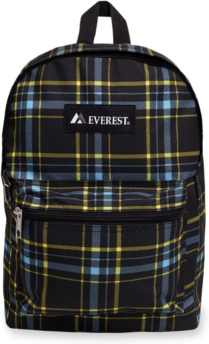 Everest Unisex-Adult'S Basic Pattern Backpack, Black, One Size, Black, One Size, Everest Basic Pattern Backpack image number 2