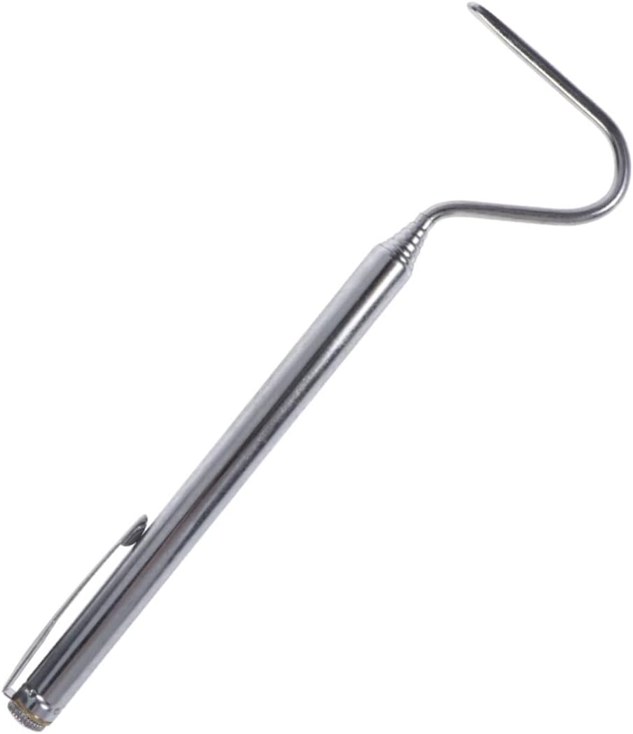 Generic Snake Tool Garbage Picker Spider Reptiles Sewer Cleaning Hook Handle Snake Hooks and Grabbers Snake Hook for Ball Reptile Handling Equipment Reptile Decor Poles Net Rat Kit Silver image number 3