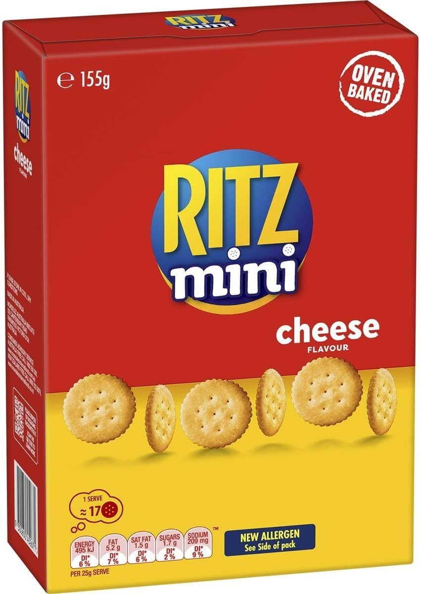 Ritz Mini Cheese Crackers Biscuits 155 G