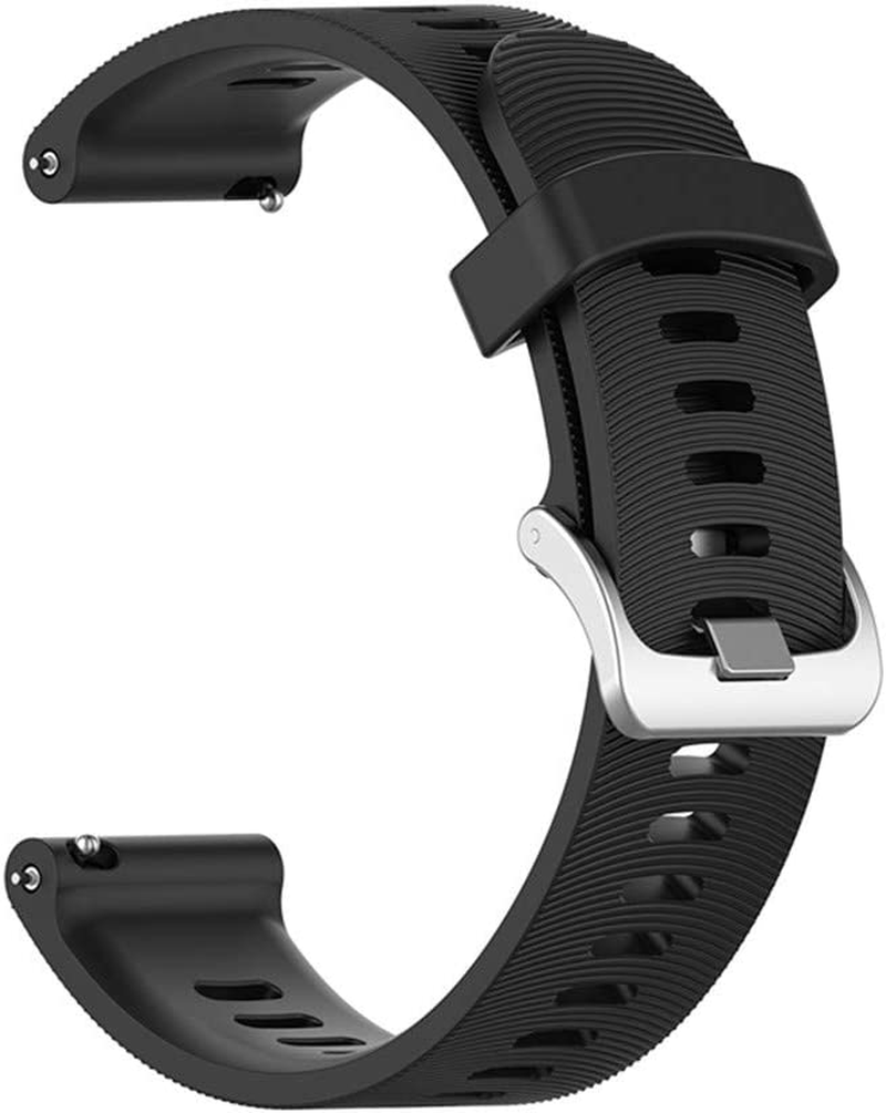 Muovrto Replacement Band Strap for Garnin Vivoactive 3/Venu/Venu Sq,Silicone Watch Strap for Garmin Forerunner 245/645,20Mm Watch Strap