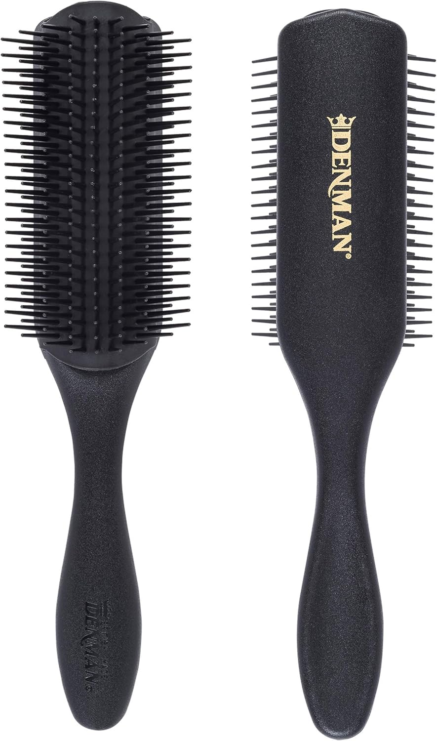 Denman 9 Row Styling Brush, Black, Medium