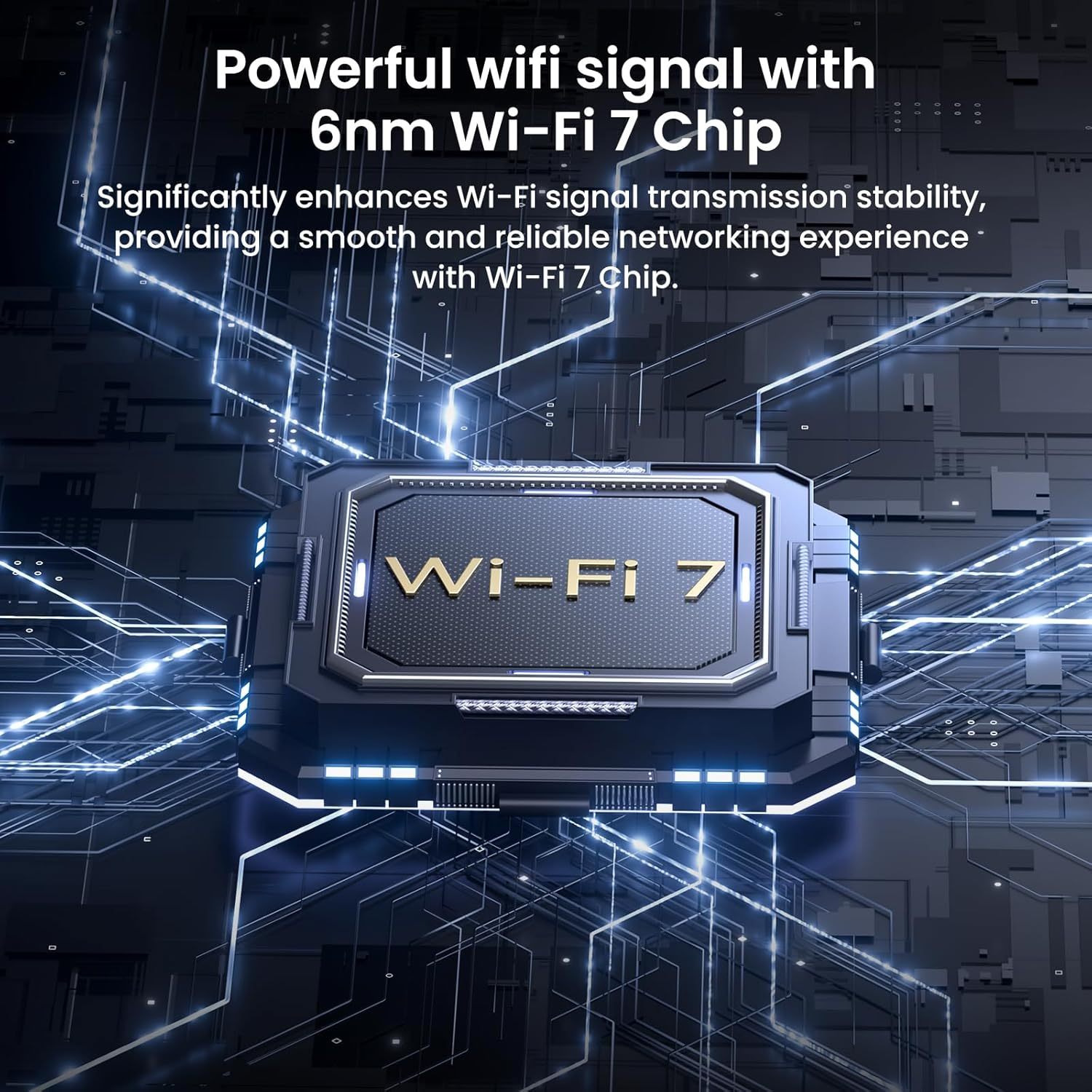 Tenda BE3600 Dual-Band Wi-Fi 7 Router, Ultra 3.6 Gbps Speed, 5 High Power FEM, 3 Full Gigabit Ports, New NFC Connect, Easy Setup, VPN, MLO, Parental Control, Access Point Mode, Vertical Router (RE3L) image number 1
