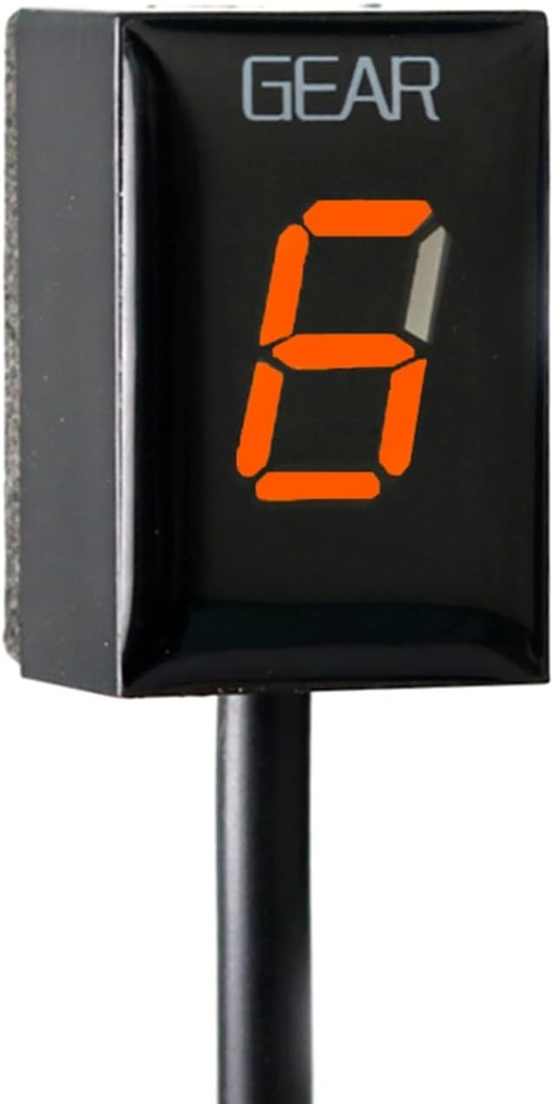 Gear Display Indicator, for CBR650F 2014 2015 2016 2017 2018 CBR 650F, Motorcycle Accessories 1-6 Speed Gear Display Indicator Digital Meter (Size : Orange) image number 3
