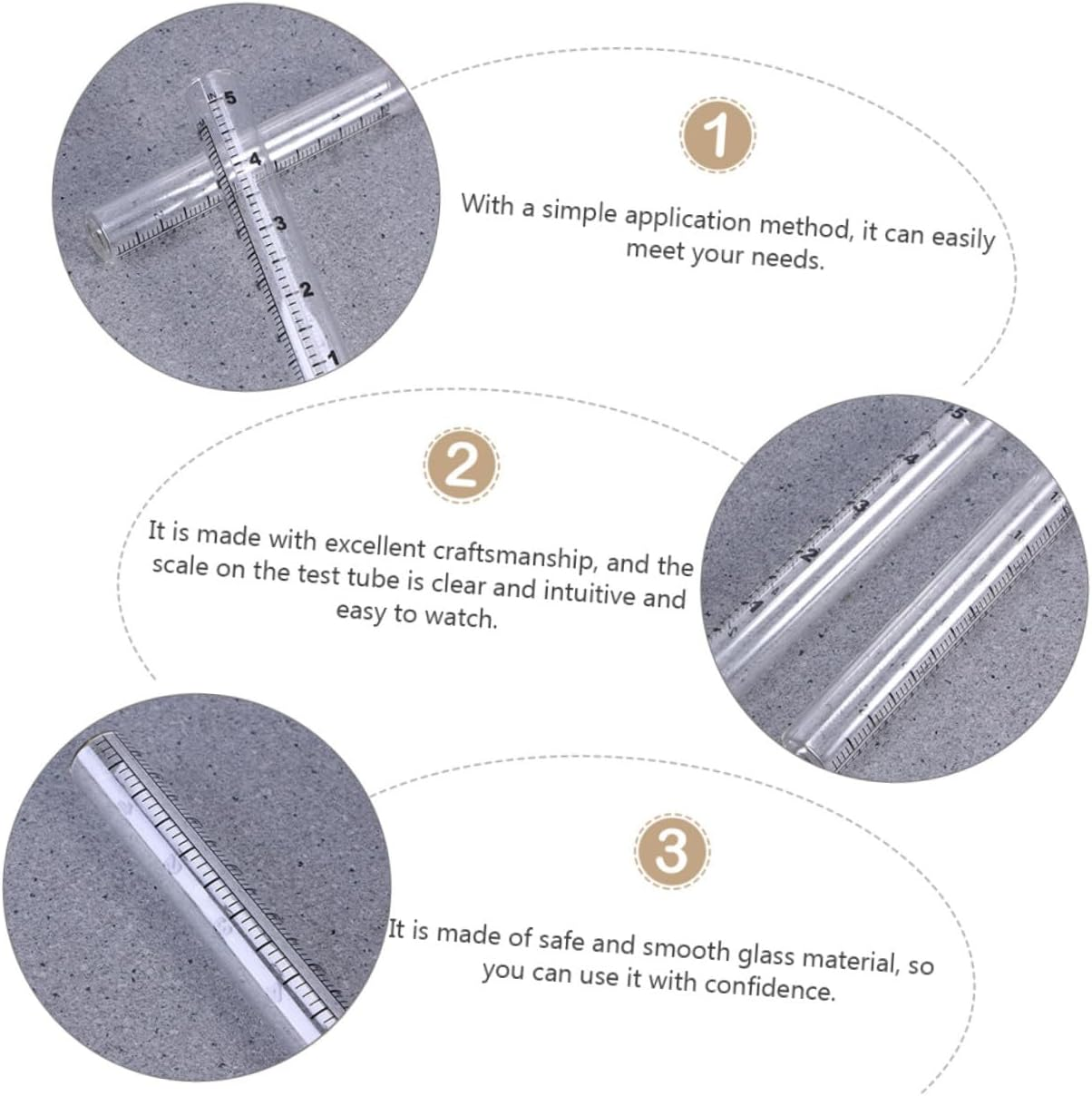 GANAZONO 4Pcs Glass Outdoor Rain Gauge Tubes 12Cm Accurate Home Weather Measurement Rainfall Collector for Garden and Lawn Monitoring image number 2