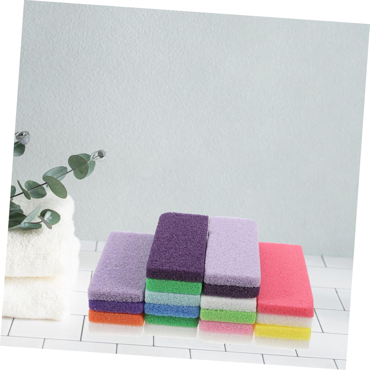 HAPINARY 10Pcs Double-Sided Pumice Stone for Feet Foot Scrubber for Callus Removal Dead Skin Exfoliation for Home Salon Use image number 4