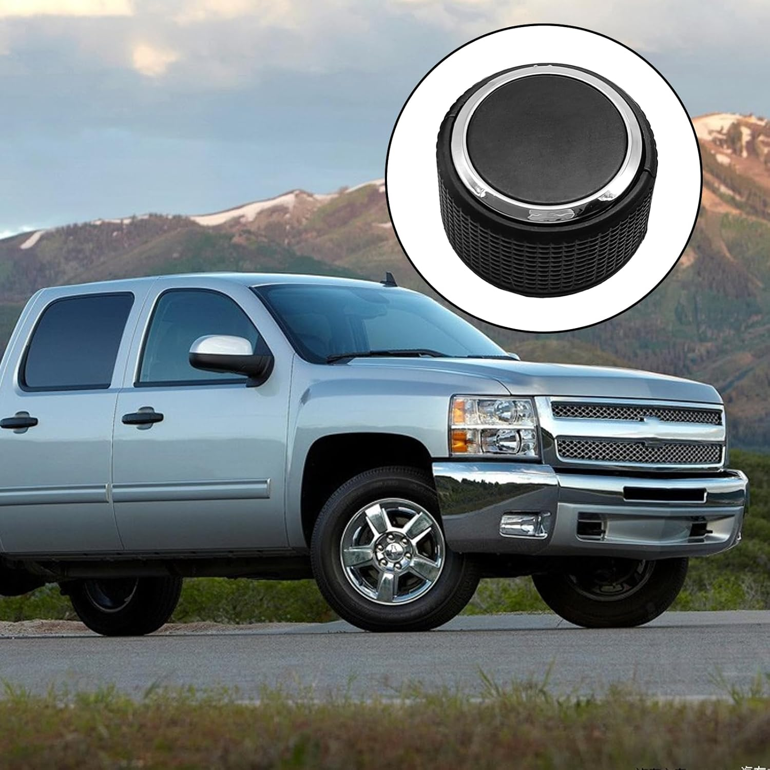 Pleoos Car Rear Radio Volume Control Knob, Radio Repair Kit Replacement Button Compatible with 07-13 Chevy Tahoe Chevrolet Silverado GMC Acadia Sierra Denali Yukon GM 22912547(2Pcs) image number 6