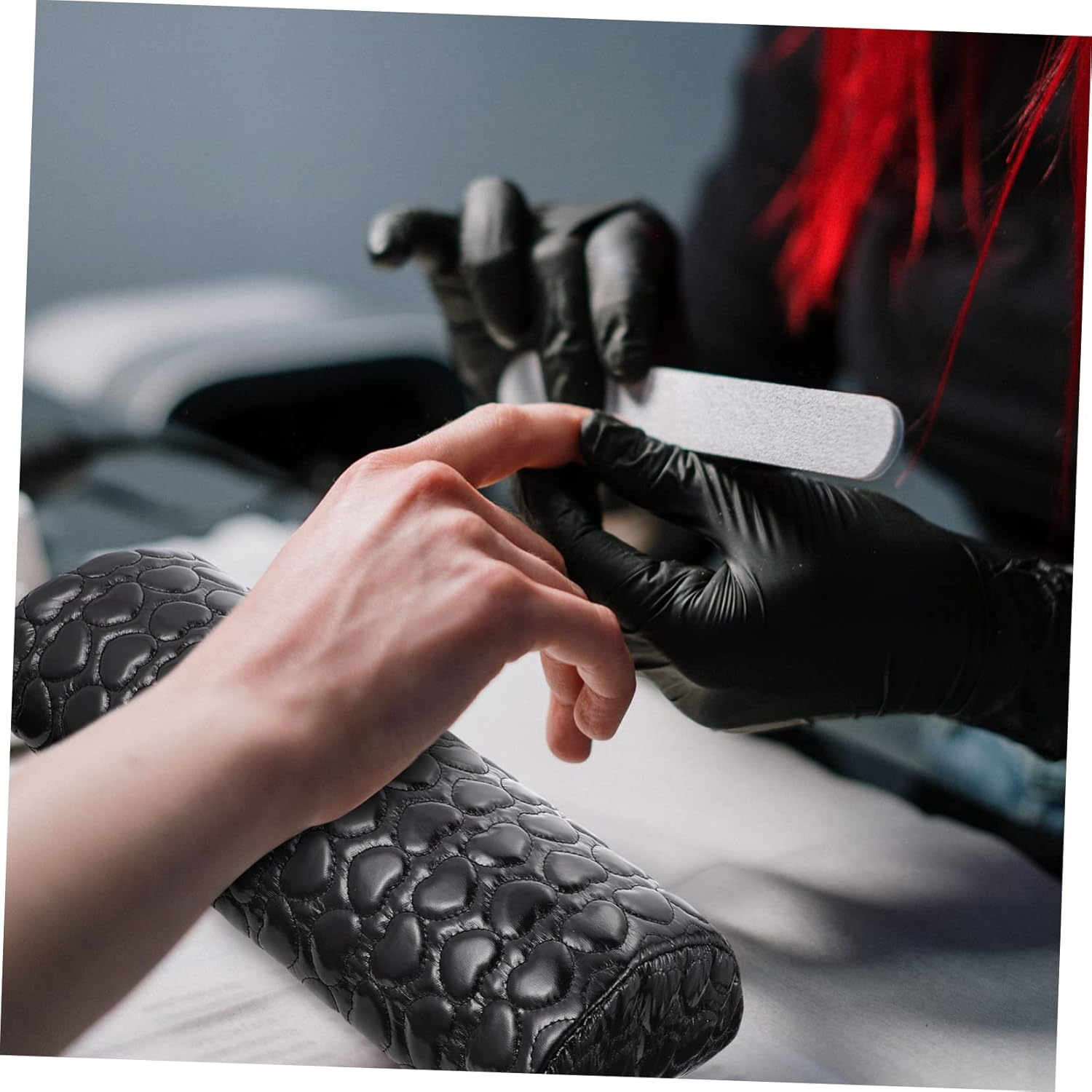 VINTORKY Nail Tech Hand Rest Heart Cushion Stylish Love-Heart Manicure Hand Pillow