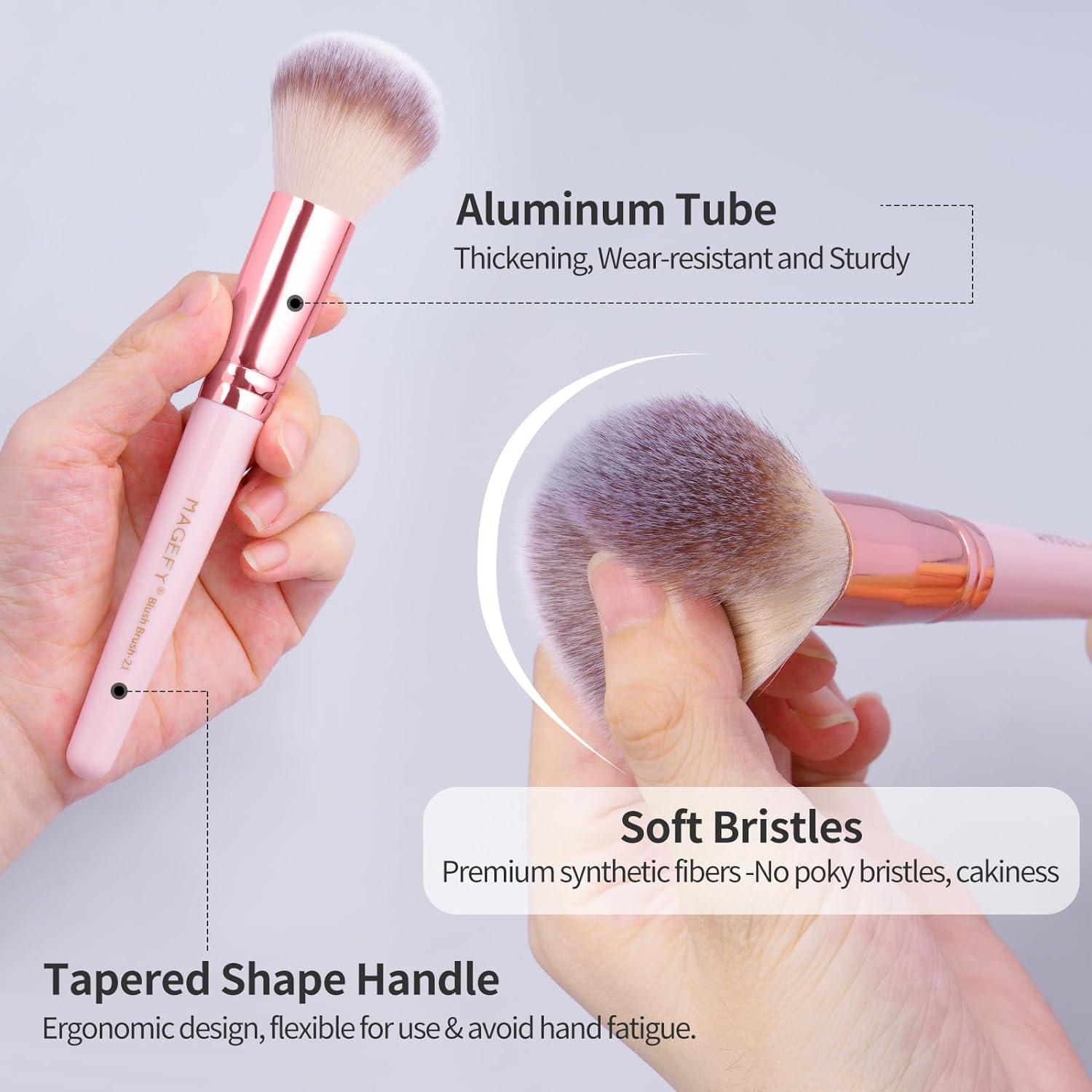 Makeup Brushes 28 Pcs Make up Brushes Professional Makeup Brushes Set Premium Synthetic Face Powder Blush Pointed Eyeshadow Blending Brush Kit with Gift Box(Pink)