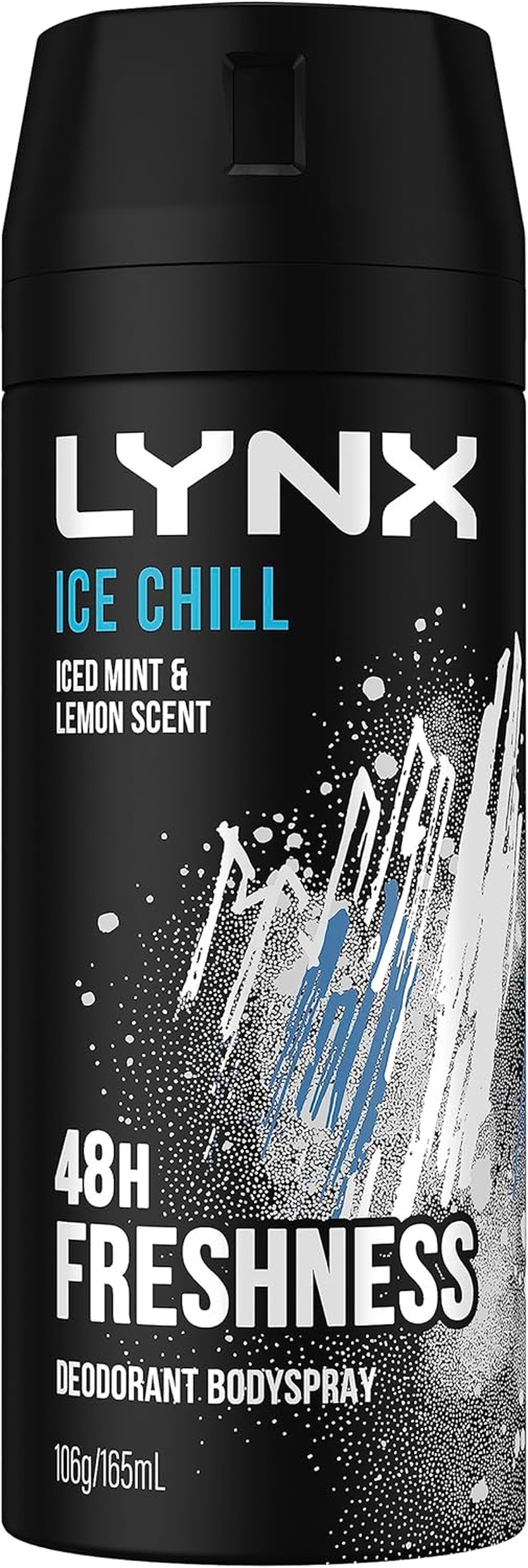 LYNX Ice Chill Aerosol Deodorant Aerosol Body Spray for Men 165 ML X 2 Pack, 48 Hour Fressness image number 5