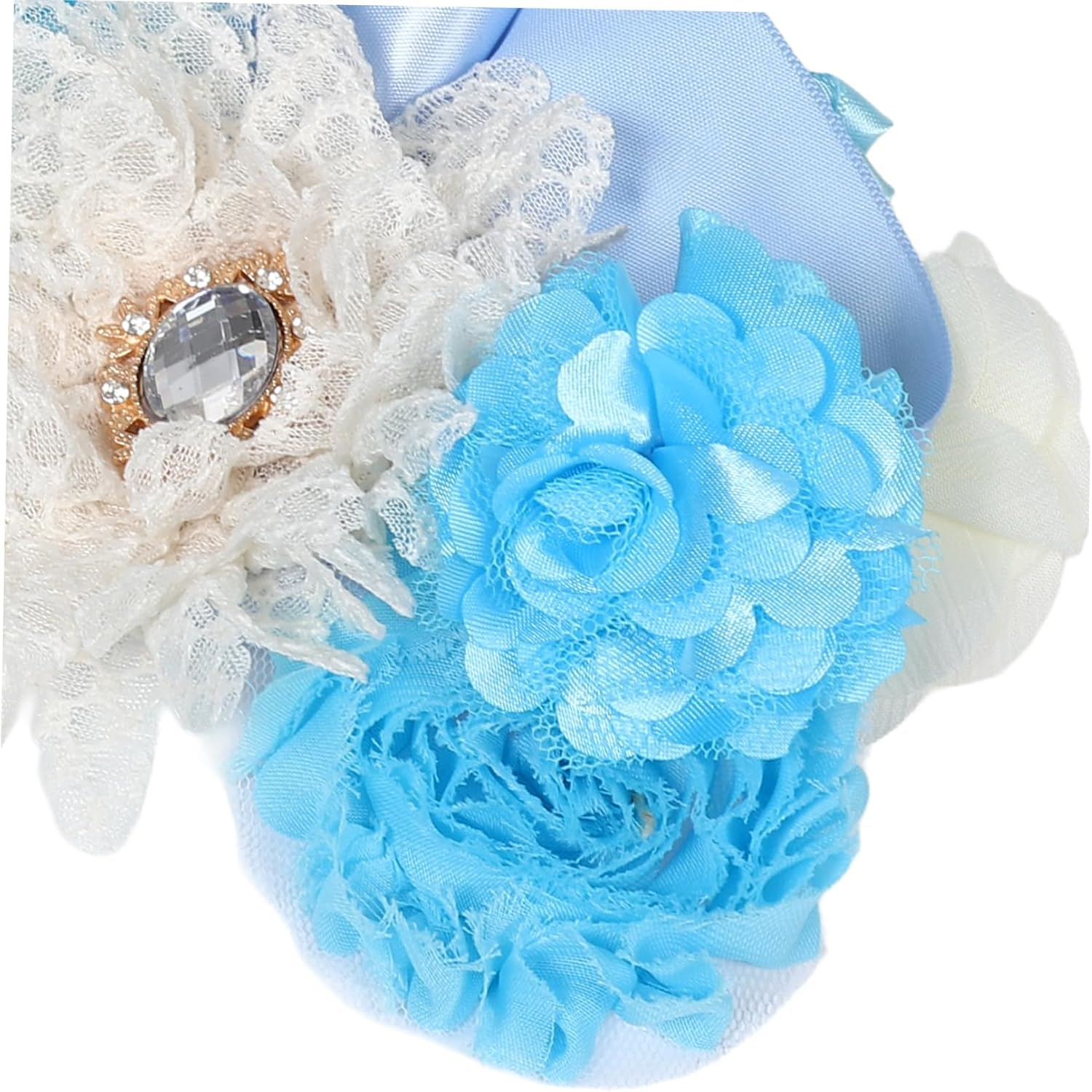 Abaodam 2Pcs Elegant Maternity Sash Belt Flowers Rhinestones for Shower Celebrations Keepsake for Expecting Mothers for Gender Reveal Events image number 5