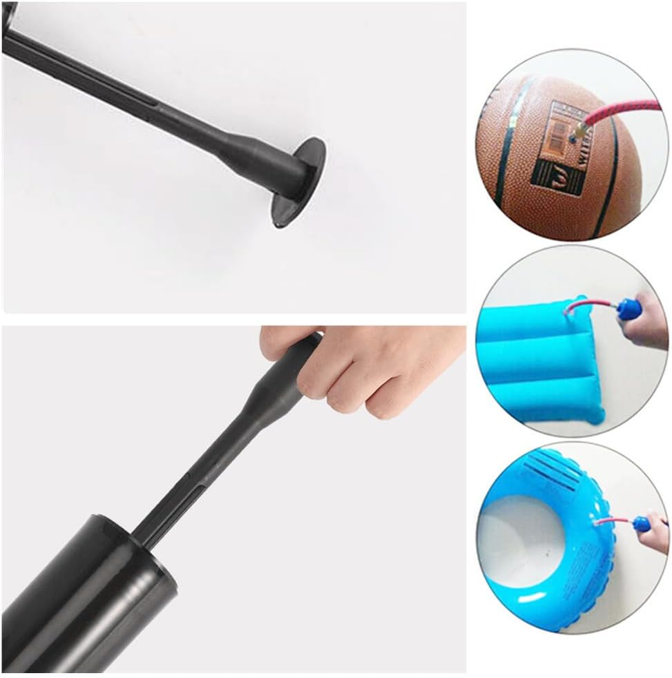 Sports Ball Pump,Portable Air Pump,Portable Air Pump,Ball Pump Inflator Kit with Needle,Nozzle,Extension Hose for Exercise Sport Balls - Football & Soccer,Basketball,Volleyball Pump,Swim Inflatables image number 2