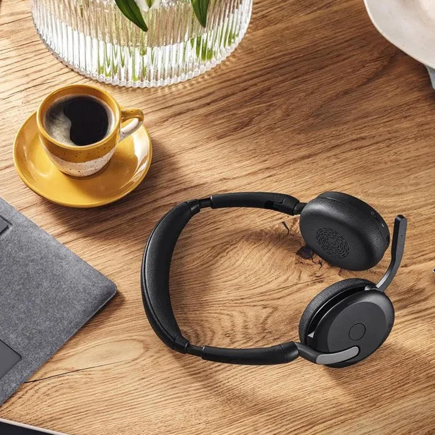 Gobelieve Professional Replacement Ear Pads Compatible with Jabra Evolve2 65 Flex Wireless Stereo Headset Soft Leather Ear Pads image number 2