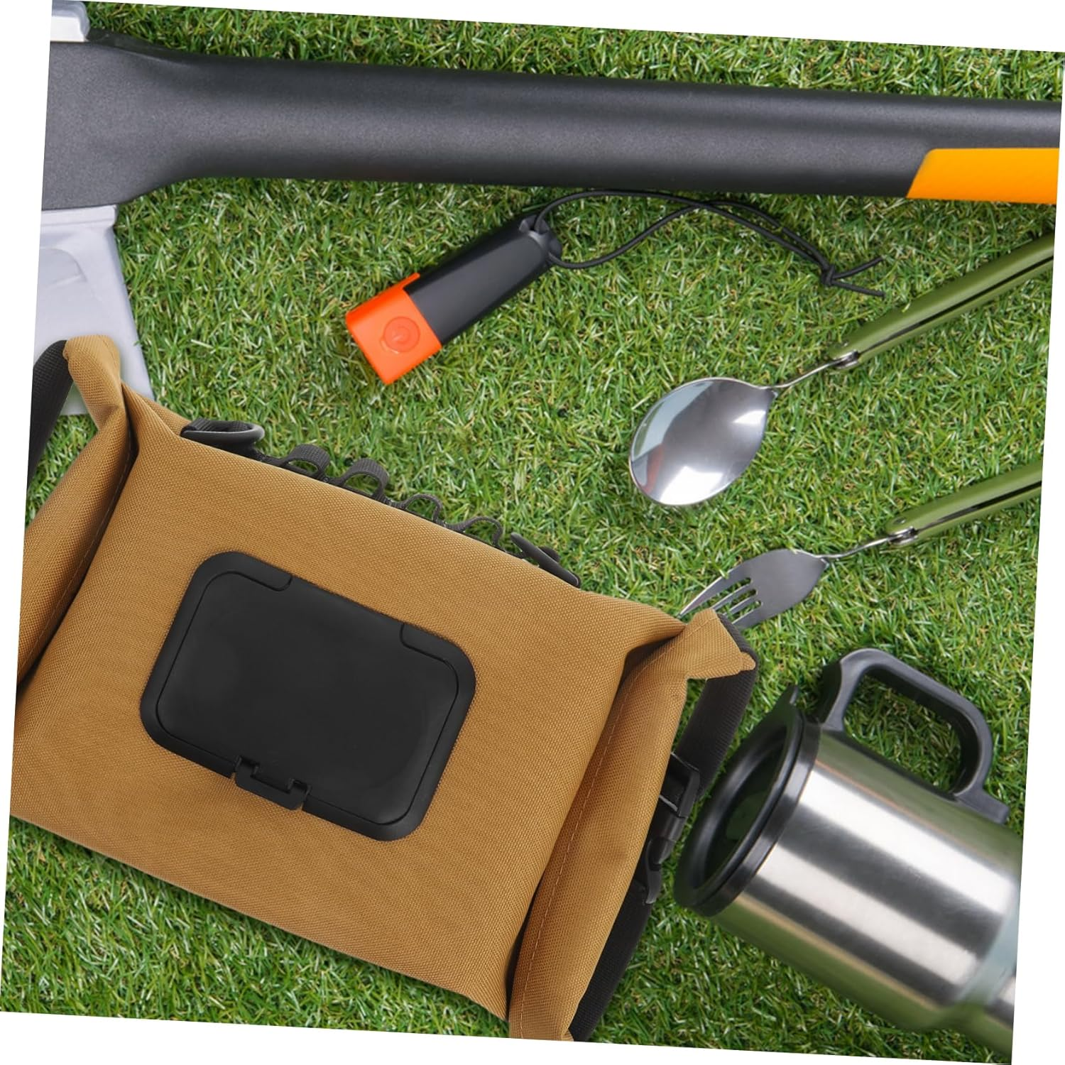 Alipis Portable Travel Wet Wipes Dispenser Bag Collapsible for Car Camping Holder Travel Case image number 5