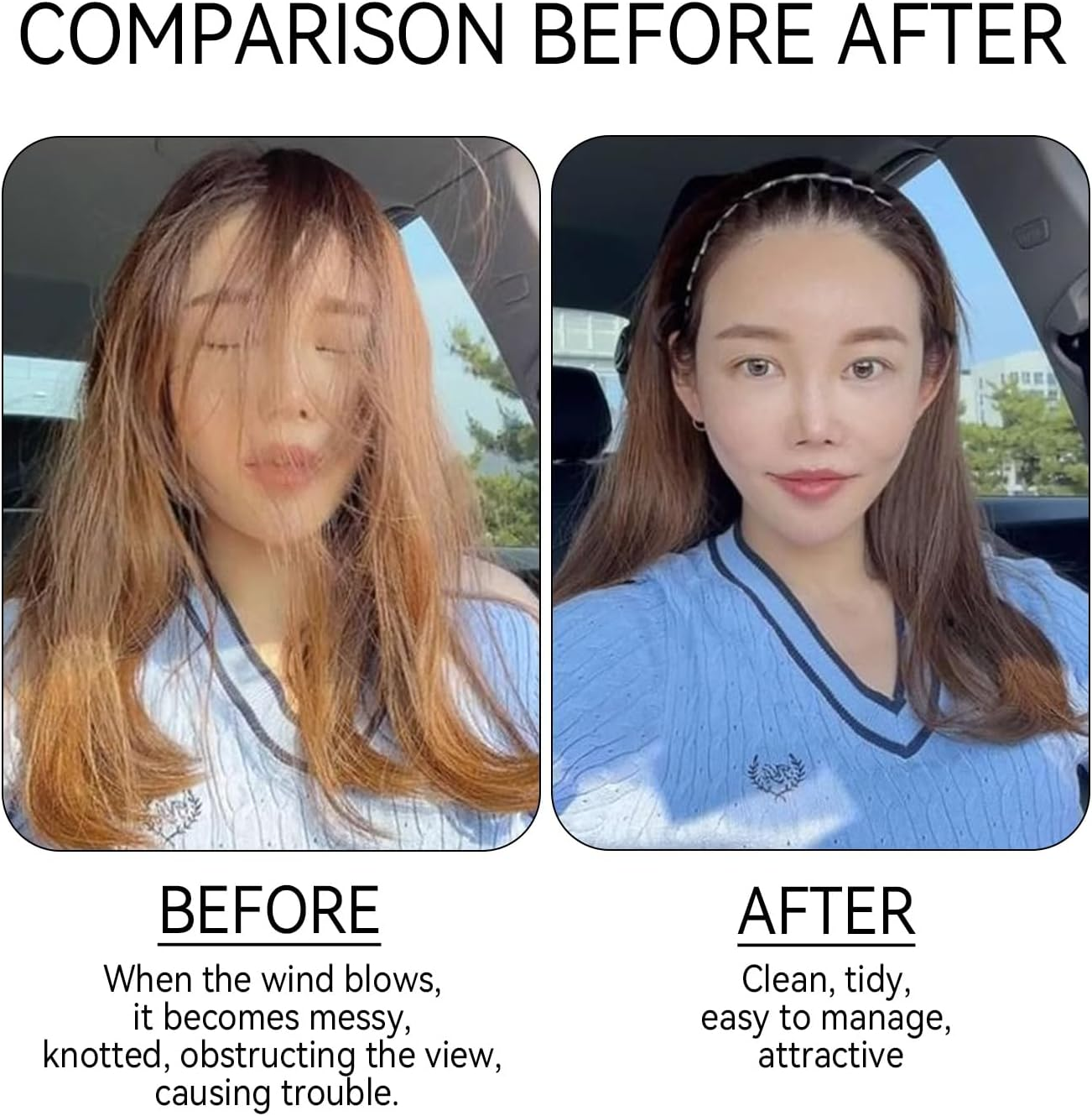 12 Piece Hair Remover Fixer, Simple Hair Finisher, Flexible Plastic Hair Comb, Women'S Headband, Accessories for Hairstyles image number 3