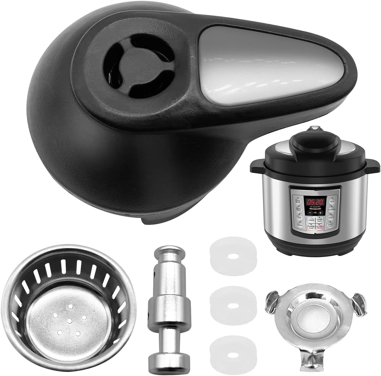 Steam Valve Replacement, Float Steam Release Handle Pressure Cooker Valve Replacement Part Accessories for Instant Pot LUX Mini 3 Qt, 5 Qt, 6 Qt, IP-LUX50, IP-LUX60 Pressure Cooker image number 4
