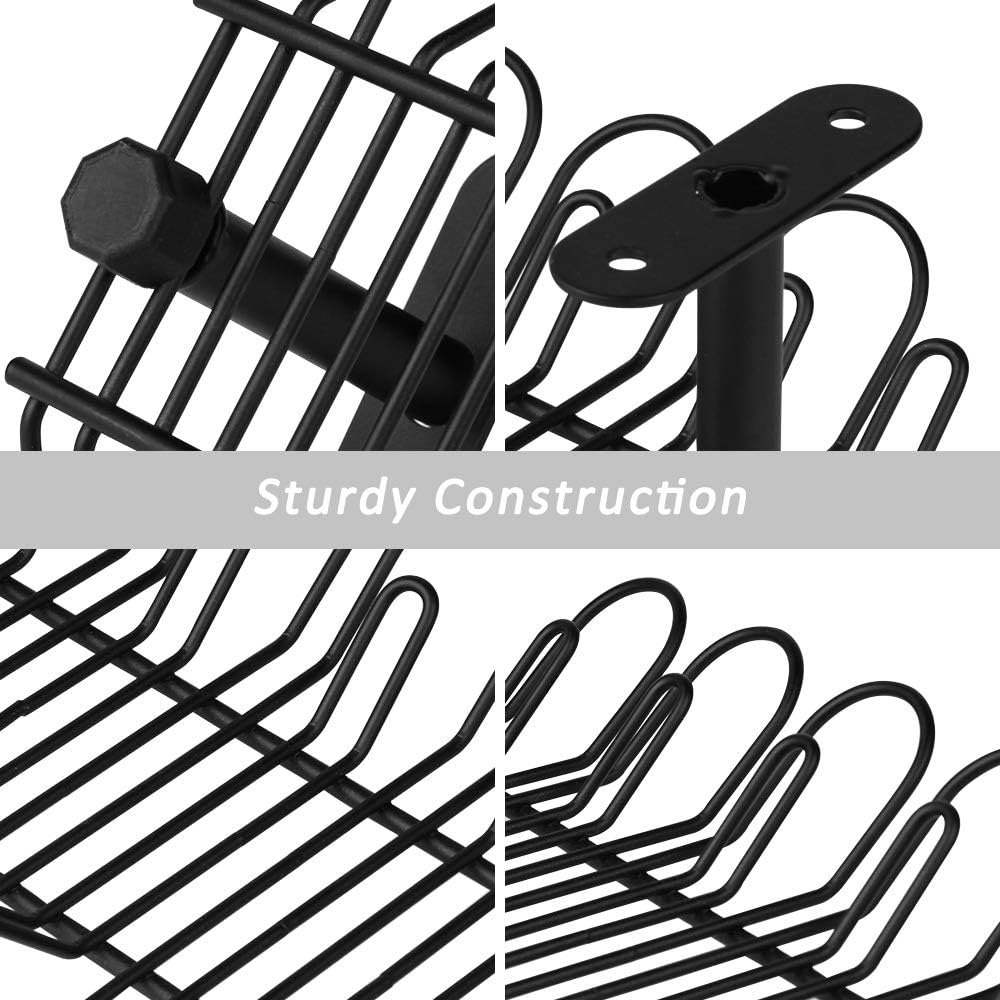 Under Desk Cable Management Tray 2 Packs, 36.5Cm Cord Organizer for Wire Organization, Heavy Metal Holder for Computer Home Office Kitchen Workstation to Cover and Hide Power Strips (Black) image number 1