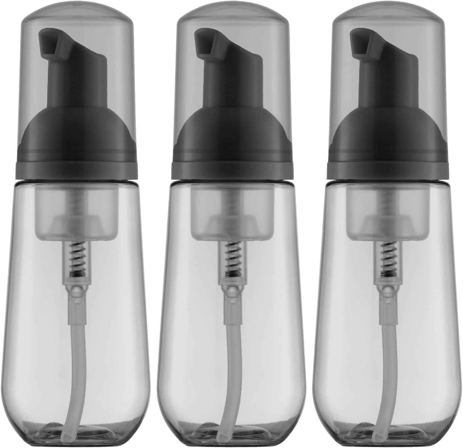 Tekson Soap Foam Bottle, Empty Travel Foaming Lash Shampoo for Cleanser, Dispenser (60Ml, 2 Fl Oz)