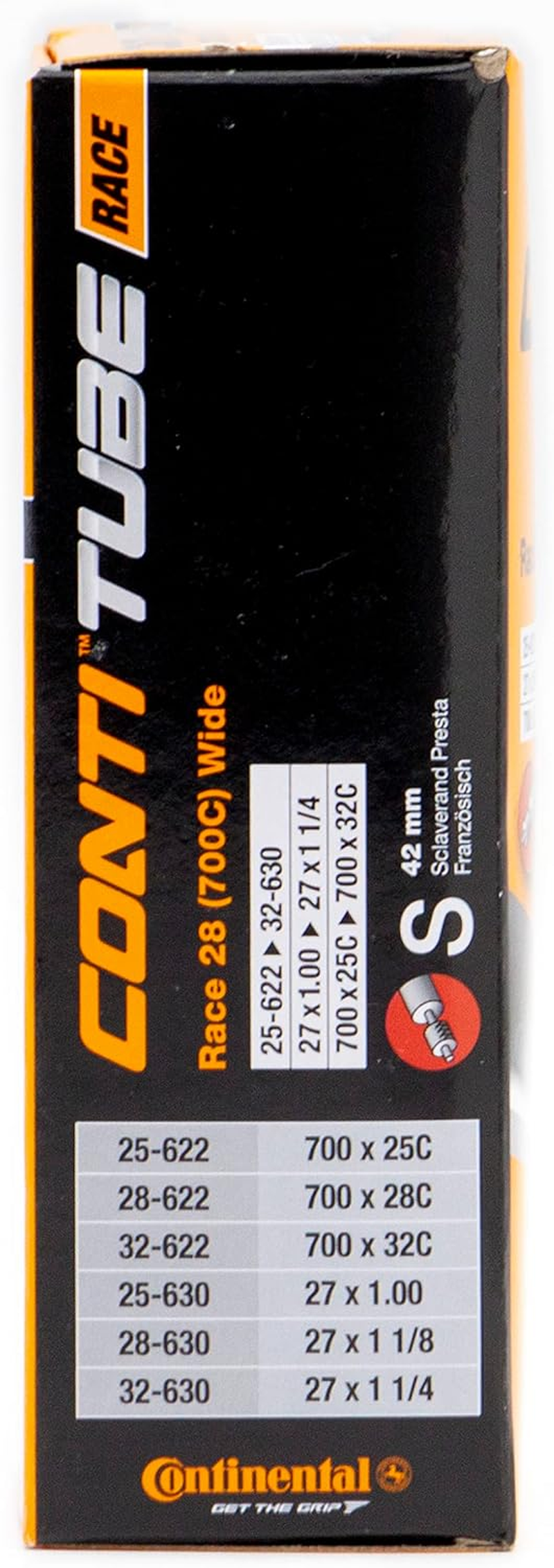 Continental Race 28 (700C) X 25/32C Presta Valve Inner Tube image number 4