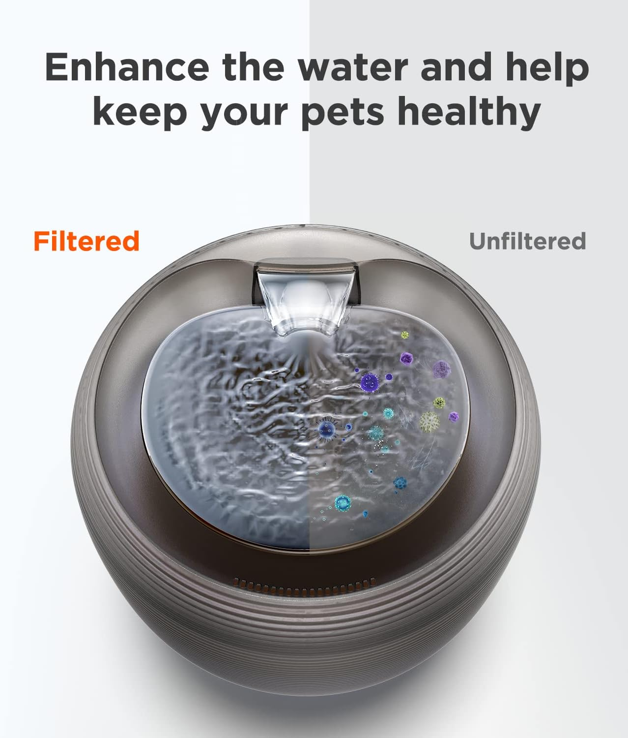 FEELNEEDY 6 Pack Cat Fountain Replacement Filter for Pet Water Fountain for 84 FL Oz/2.5 L Cat (F-016B) image number 2