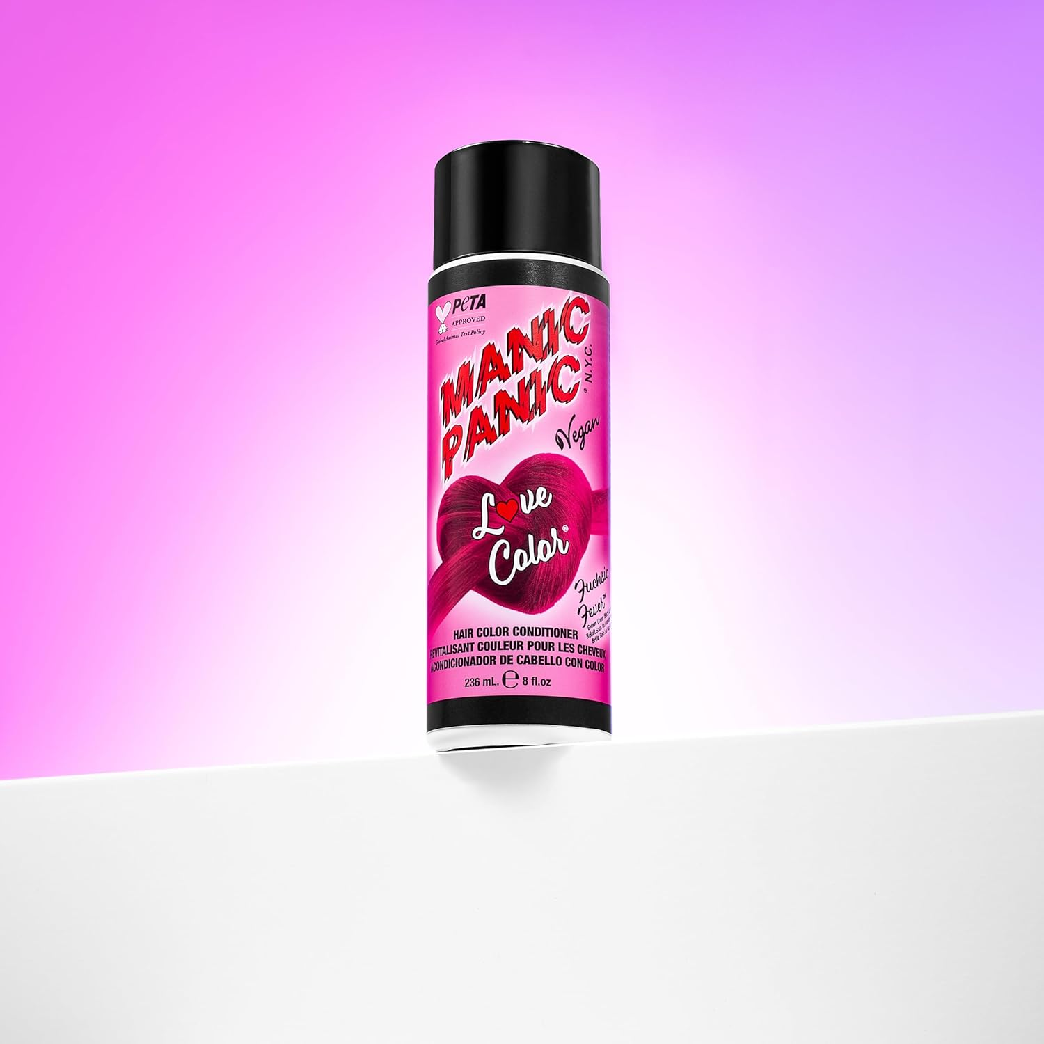 Manic Panic - Fuchsia Fever Love Colour Depositing Conditioner - 236Ml image number 3