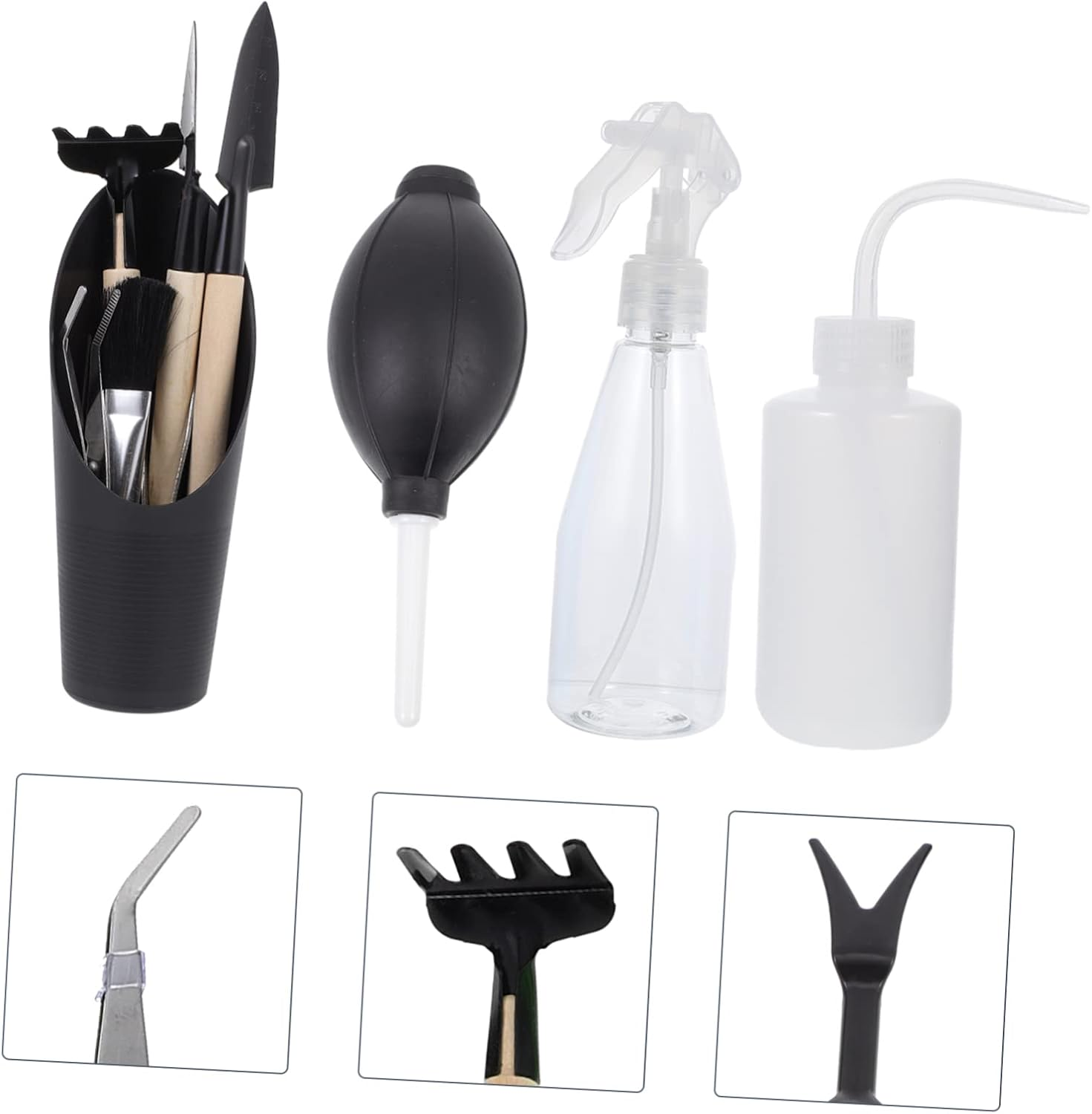 Sosoport Complete Gardening Supplies Includes Trowels Scissors Succulent Kit Sturdy for Bonsai Flowerpot Use image number 5