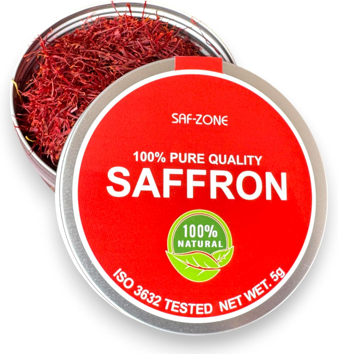 5Gr Saf-Zone Saffron 100% Pure Threads, Hand Picked Saffron, Natural Grade 300+ (5 Grams)