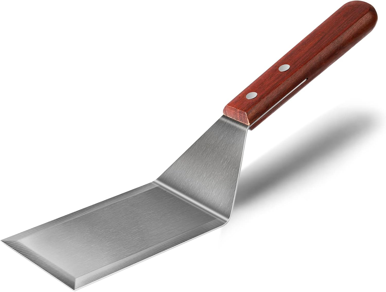 Metal Spatula for Cast Iron Skillet Grill Stainless Steel Spatula for Burger, Fish Turner Griddle Spatula, Spachulas Egg Flipper, Flat Top Metal Spatula for Cooking BBQ image number 1