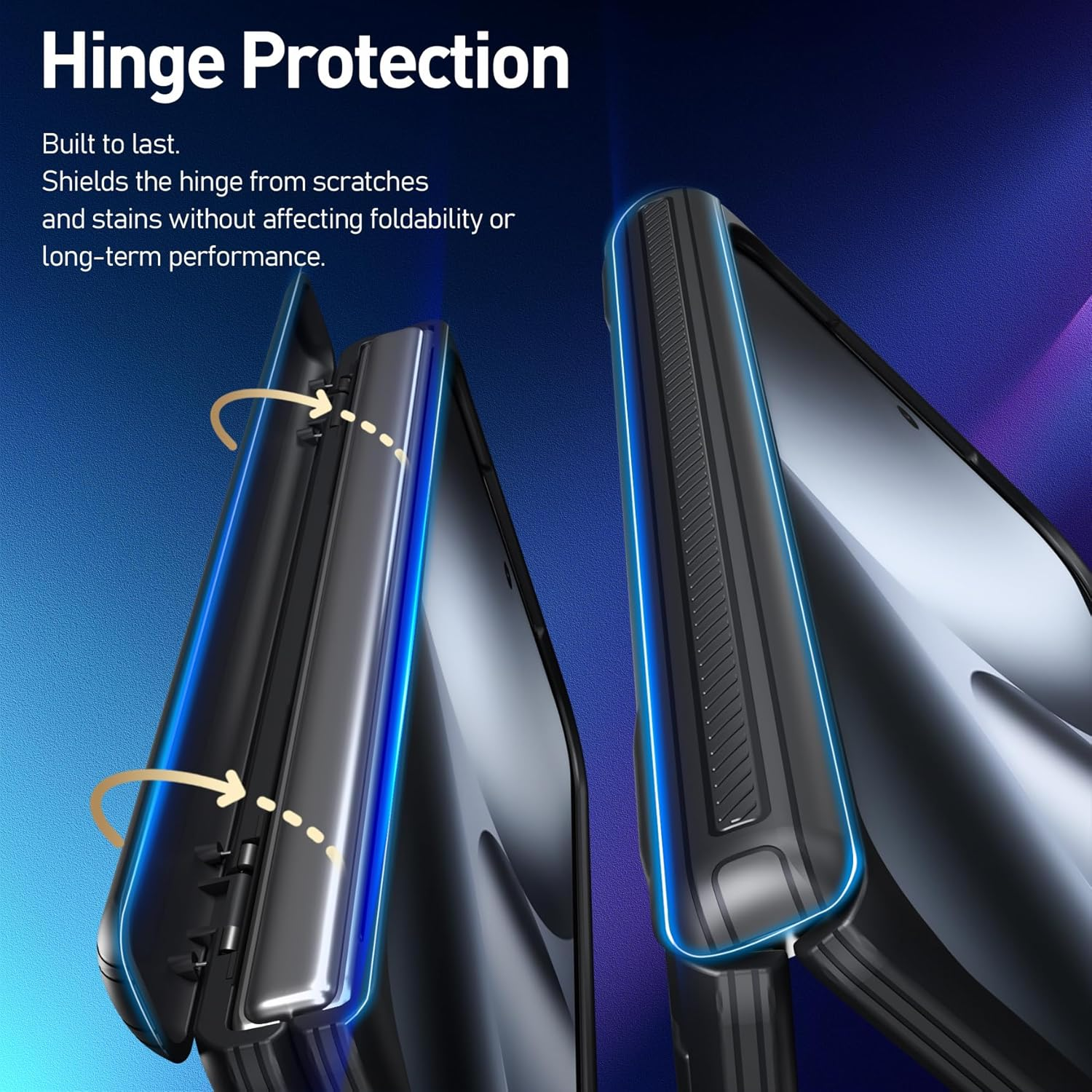 Poetic Revolution Flex Case for Google Pixel 10 Pro Fold, [Hidden Foldable Kickstand][Hinge Protection][Magsafe Compatible], Shockproof Pixel 10 Pro Fold Cover with Built-In-Screen Protector, Black - Green image number 6