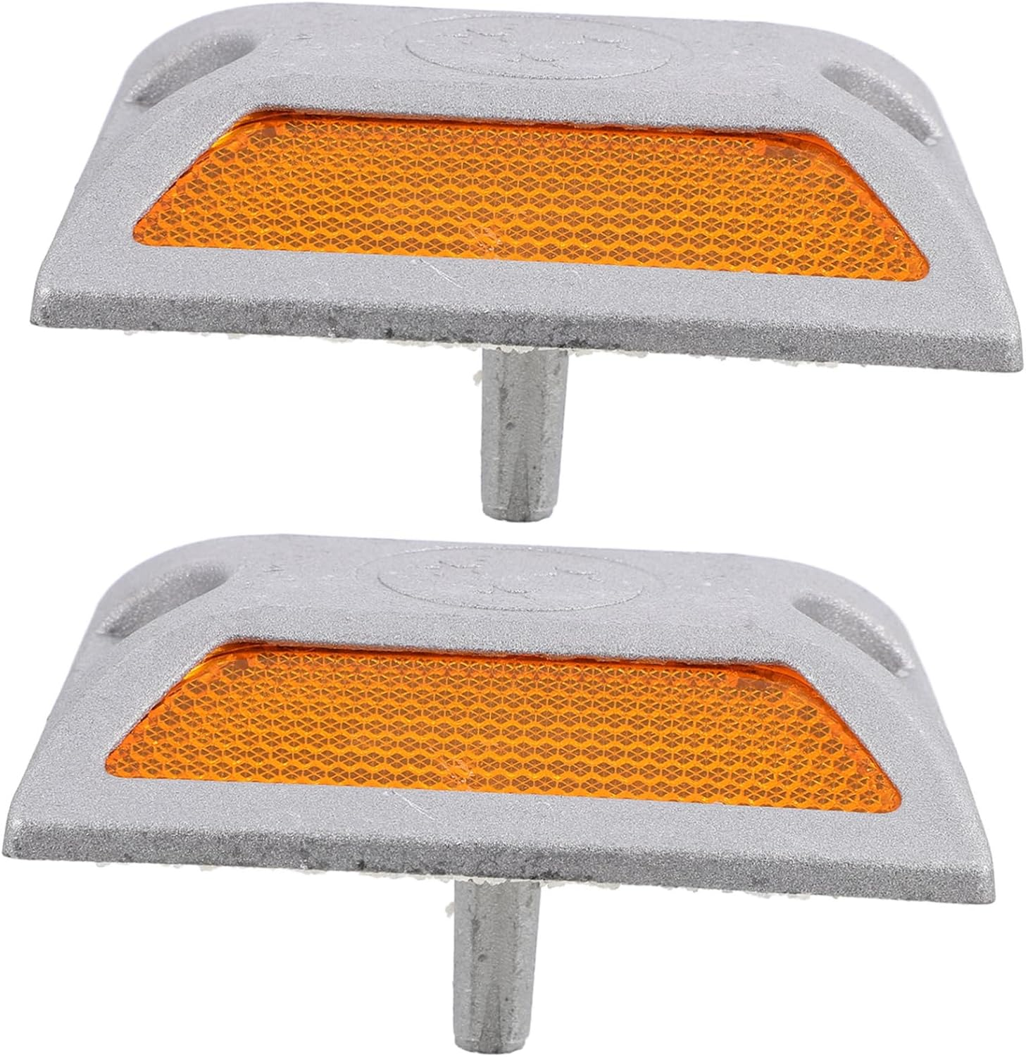 UPKOCH 2Pcs Roadside Reflector Pavement Marker Durable Reflector for Driveways Pathways Enhances Visibility at Night for Outdoor Use image number 4
