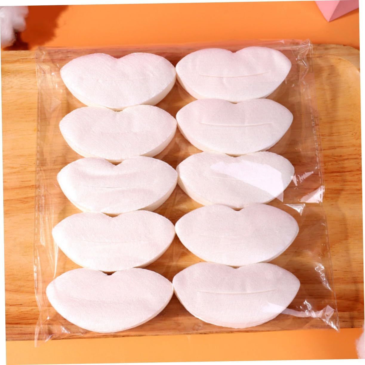 HONMEET Diy Lip Mask Paper 1000 Pcs Moisturizing Lip Film Breathable Paper Comfortable Easy to Tear Ideal for Travel image number 3