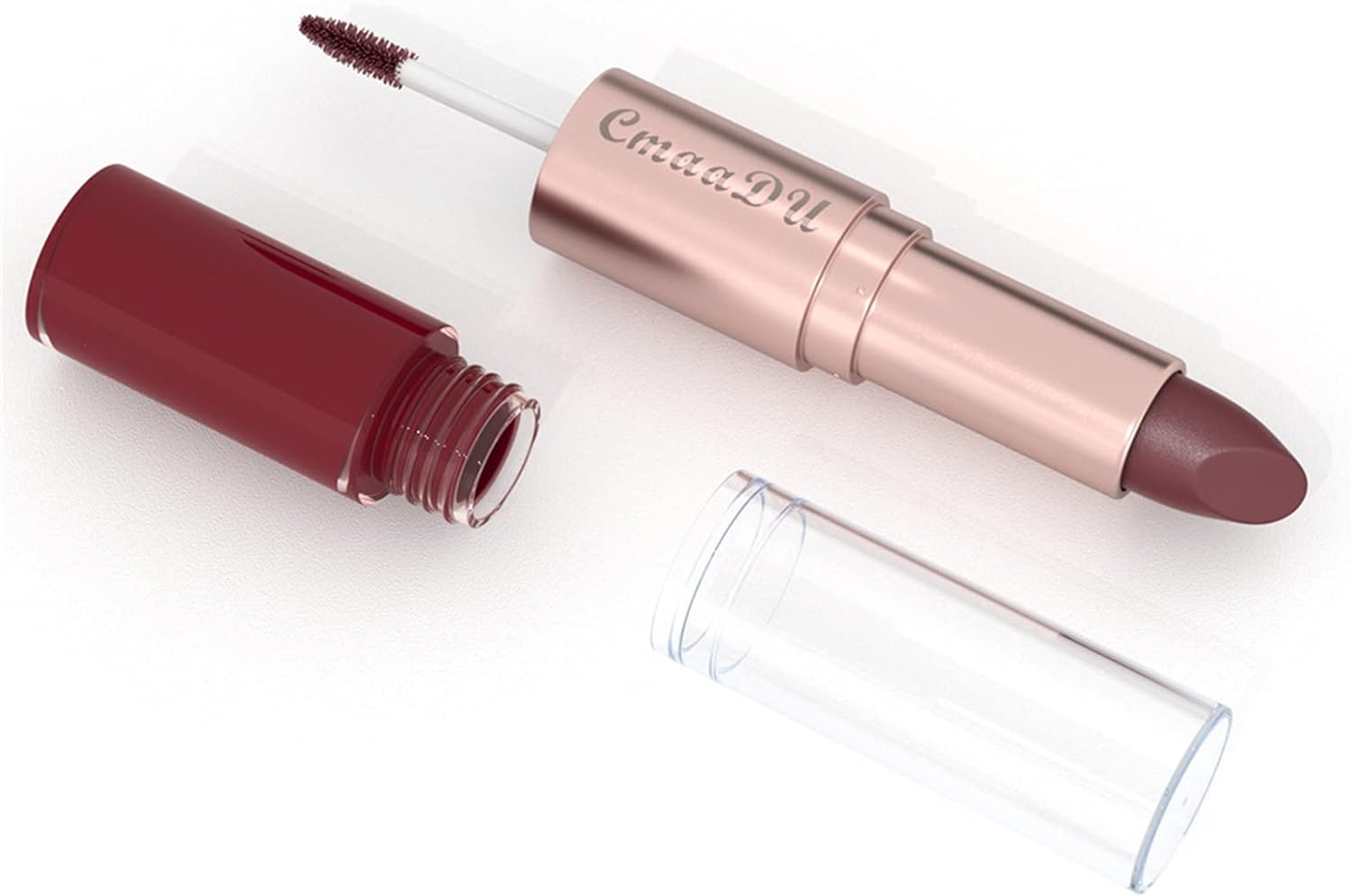 Enmart 3 Pcs 2-In-1 Lipstick Lip Gloss Set, Lipstick Female Durable Moisturizing Lip Gloss, Waterproof Long Lasting Non-Stick Velvet Lips Tint Nude Lip Sticks Woman Makeup Cosmetics for Women image number 6