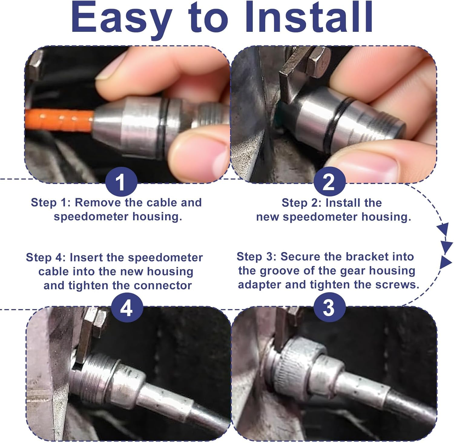 345215 Speedometer Gear Seal Kit, Compatible with TH350 TH250 TH200 & Muncie 7/8" Tail Housing Transmissions, Includes Speedometer Housing, O-Rings, Inner Metal Seal
