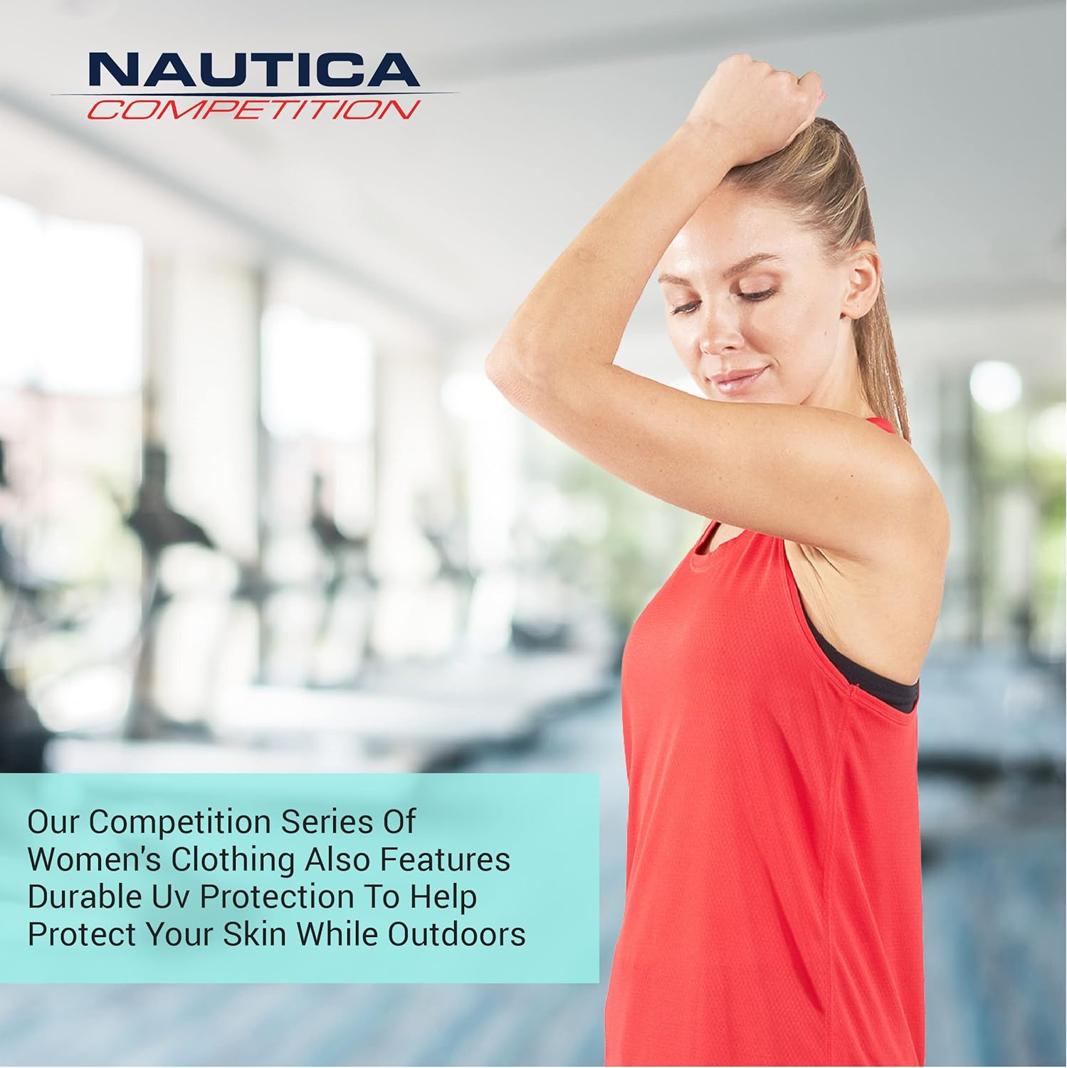 Nautica Competition 3 Pack Workout Tank Tops for Women Active Athletic Gym Workout Running Exercise Yoga Dry-Fit Fabric image number 1