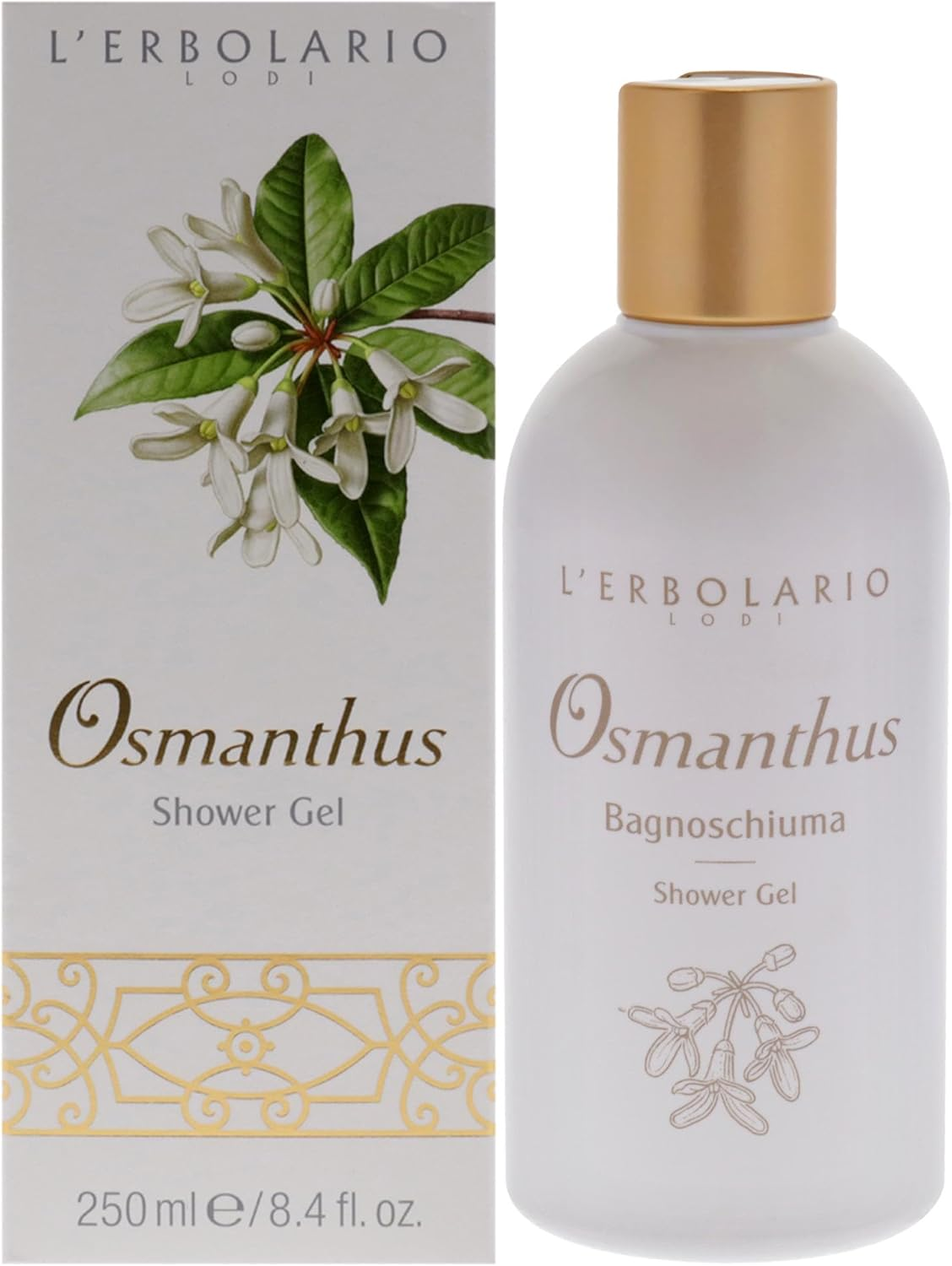 Lerbolario Osmanthus Shower Gel for Unisex 8.4 Oz Shower Gel image number 4