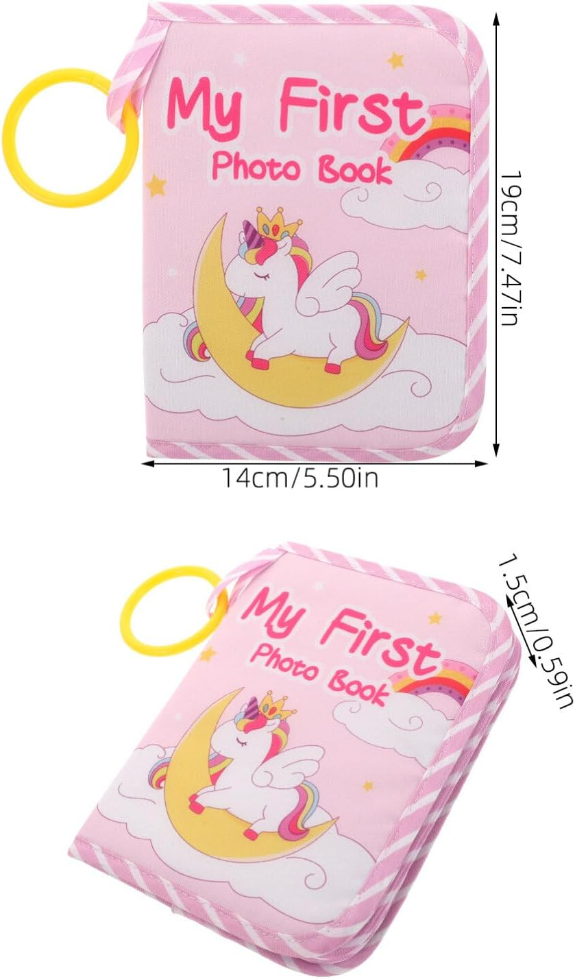 JOINPAYA Baby Photo Album: Memo Book My First Photo Album Cloth Photo Album Year Baby Cloth Albums Baby Cloth Photo Book Commemorate Decorate Pvc image number 1