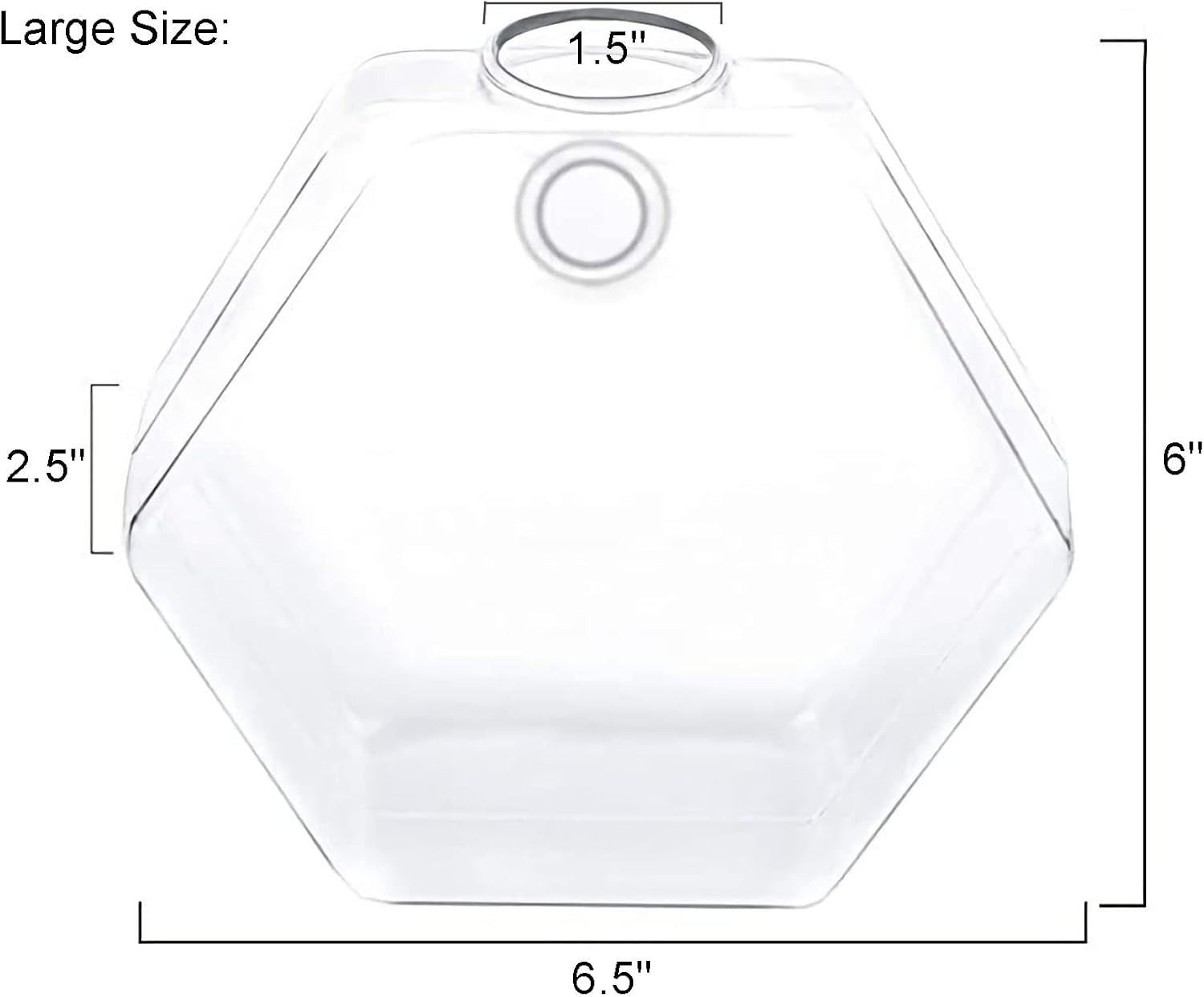 Kingbuy Design Home Decor Wall Decorations Set of 3 Pack Plant Terrarium Glass Planter Hexagon Shape Wall Hung Water Planting Glass Vase image number 3