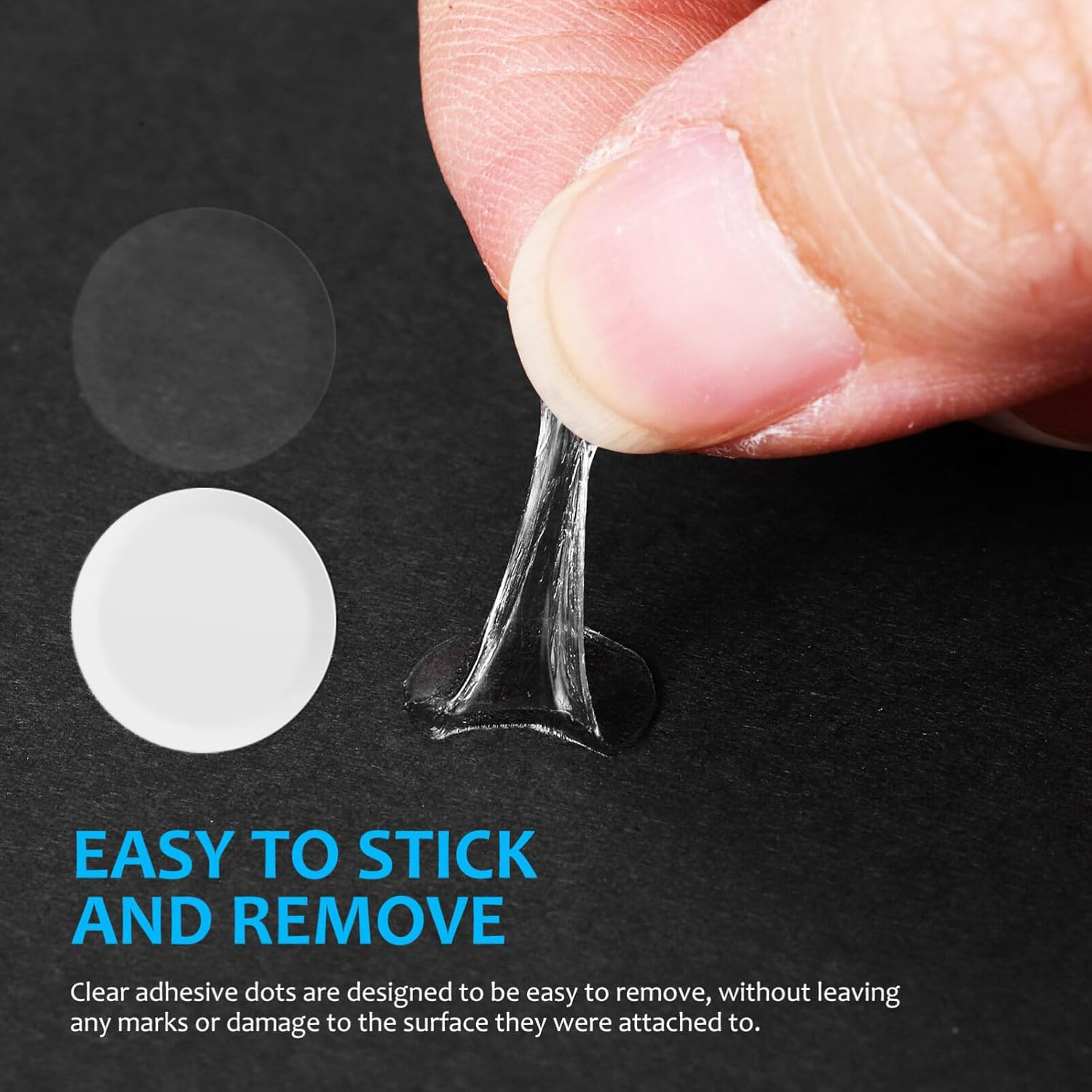 COHEALI Double Sided Adhesive Dots, Clear Removable Sticky Adhesive Mounting Putty, Waterproof No Trace Dots Adhesive Putty for Poster Picture Festival Decoration image number 5