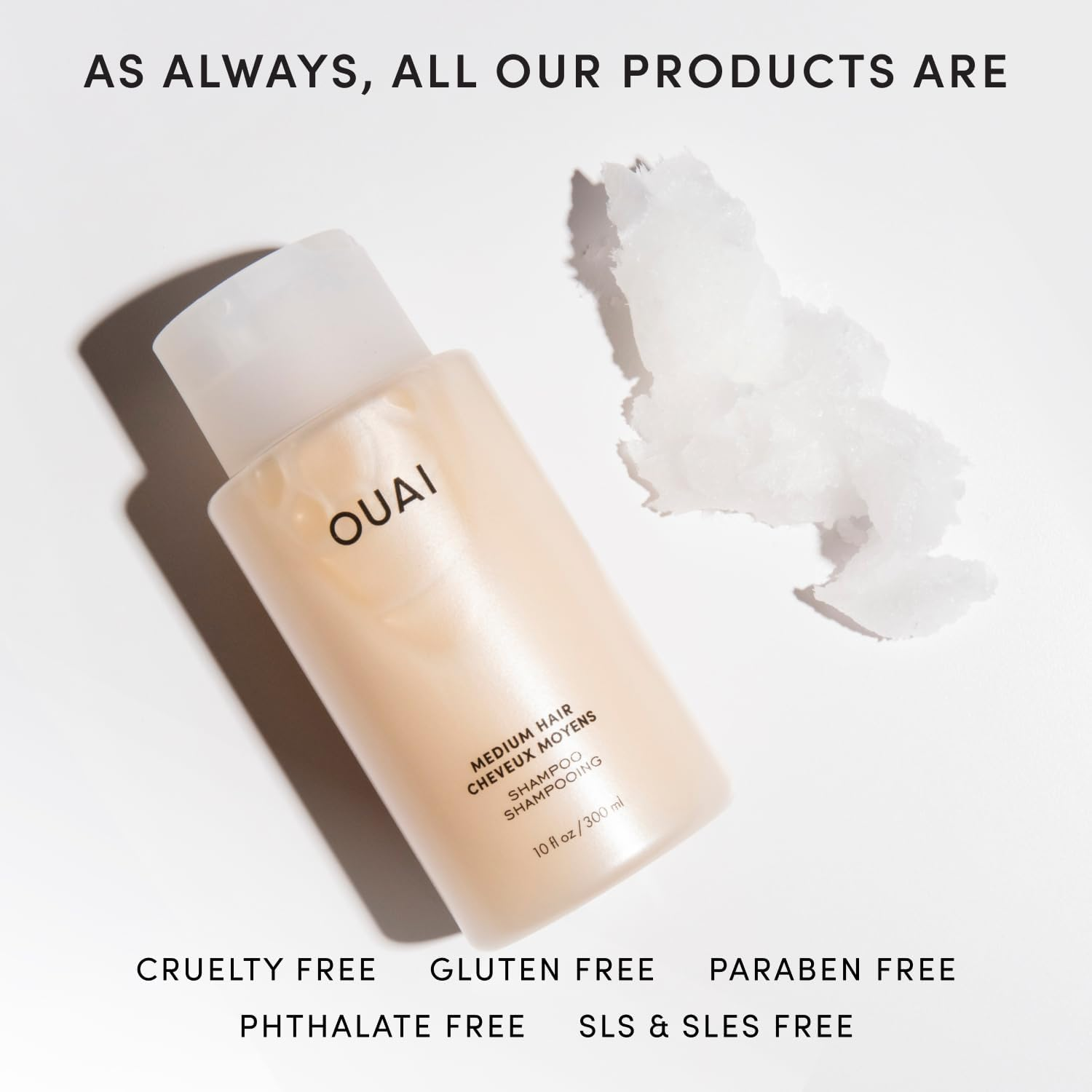 Medium Shampoo Refill Pouch. Super Hydrating Shampoo Nourishes with Babassu and Coconut Oils, Strengthens with Keratin and Adds Shine with Kumquat Extract