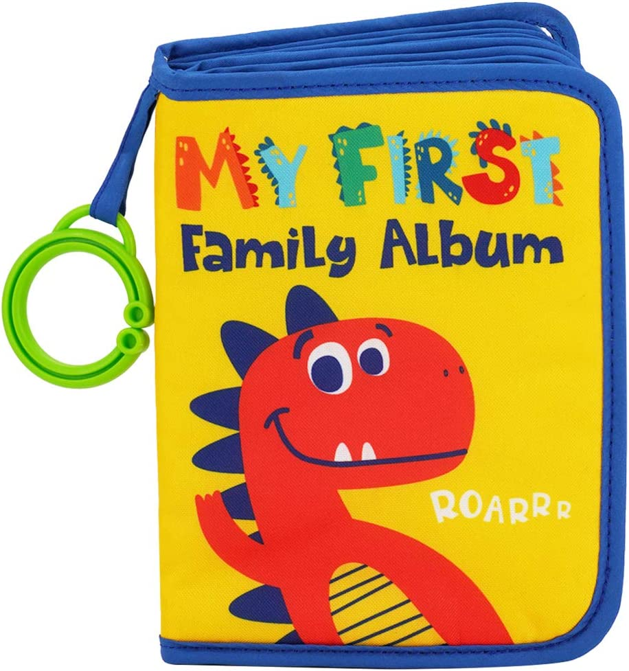 Baby'S My First Family Album | Soft Photo Cloth Book Gift Set for Newborn Toddler & Kids (Dinosaur) image number 2