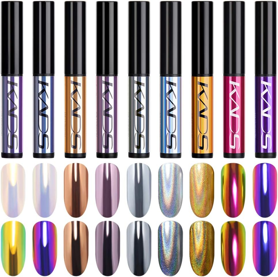 Rolabling Nail Powder Air Cushion Pen Mirror Effect Nails Powder Holographic Chrome Pigment Nail Decoration Nail Art Tool image number 2