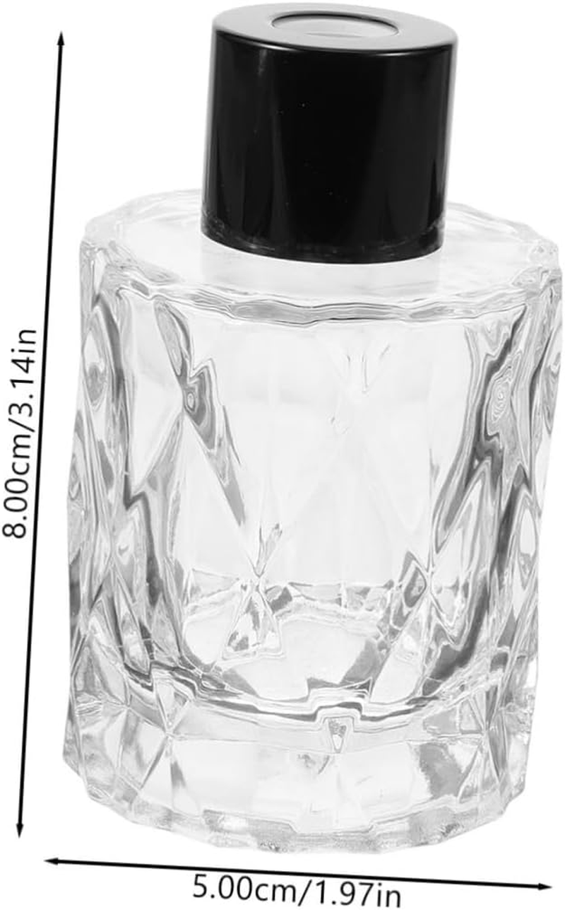 STOBAZA 4Pcs 50Ml Glass Reed Diffuser Bottles Perfume Sample Container Aromatherapy Oil Diffuser for Home D&eacute;cor and Office Fragrance image number 6